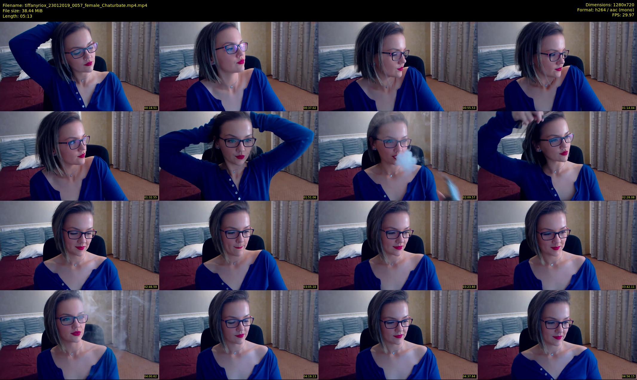 tiffanyriox — 6 minute Chaturbate female cam show recording, 720p, Jan 23, 2019