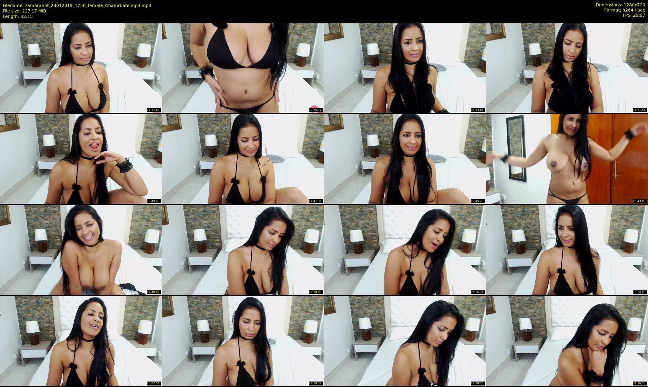 zamarahot — 34 minute Chaturbate female cam show recording, 720p, Jan 23, 2019