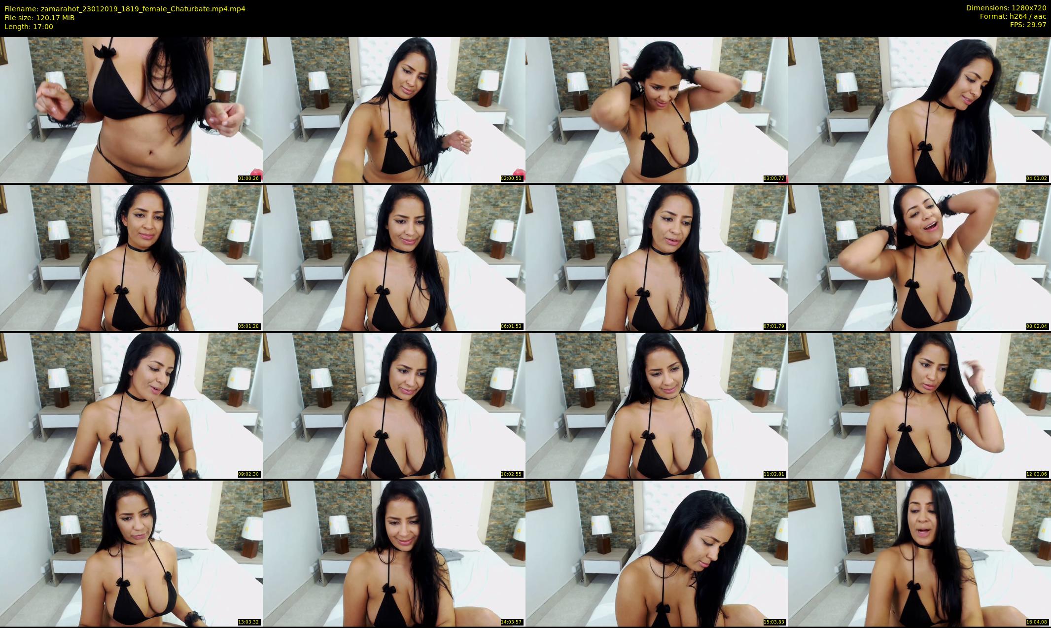 zamarahot — 17 minute Chaturbate female cam show recording, 720p, Jan 23, 2019