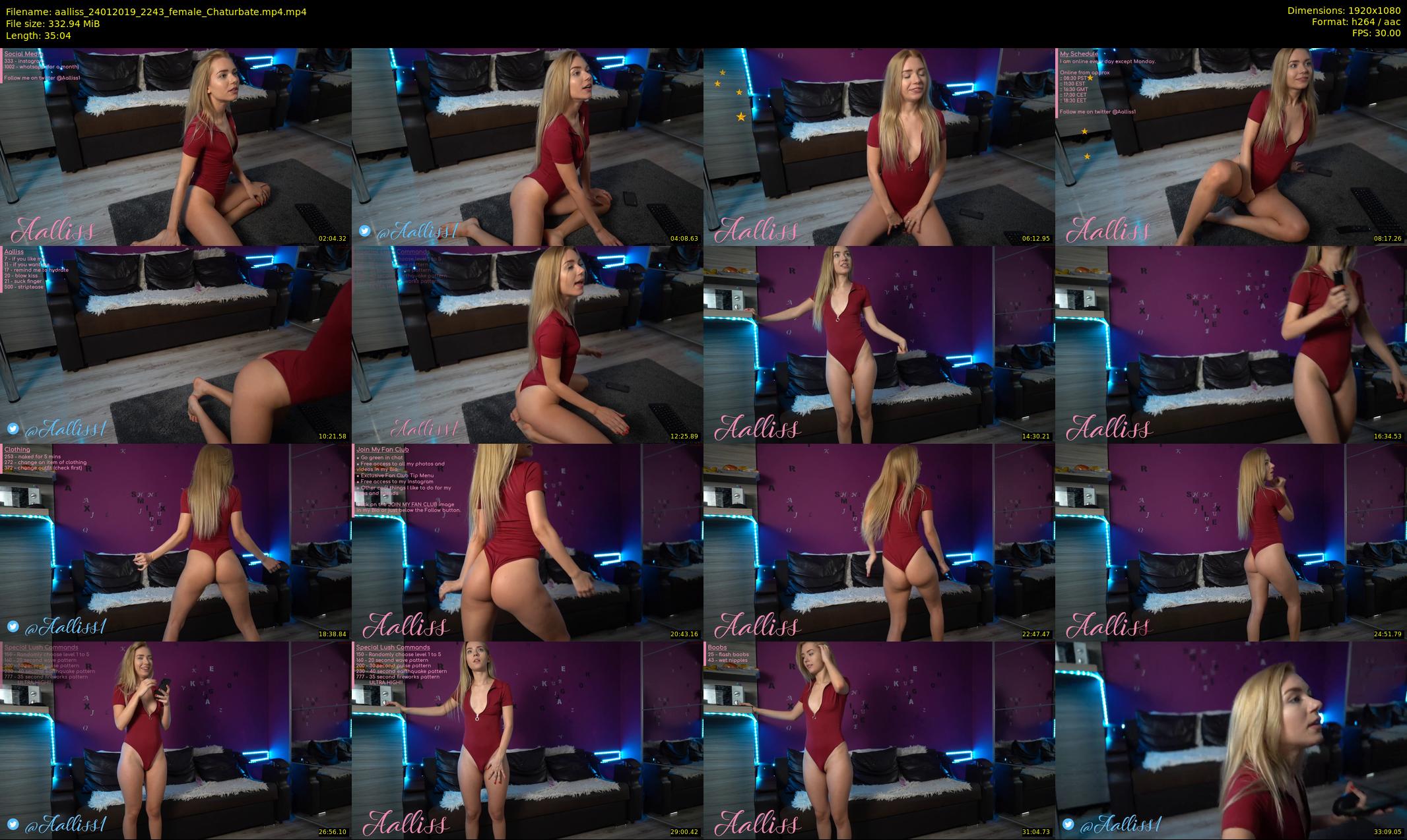 aalliss — 36 minute Chaturbate female cam show recording, 1080p, Jan 24, 2019