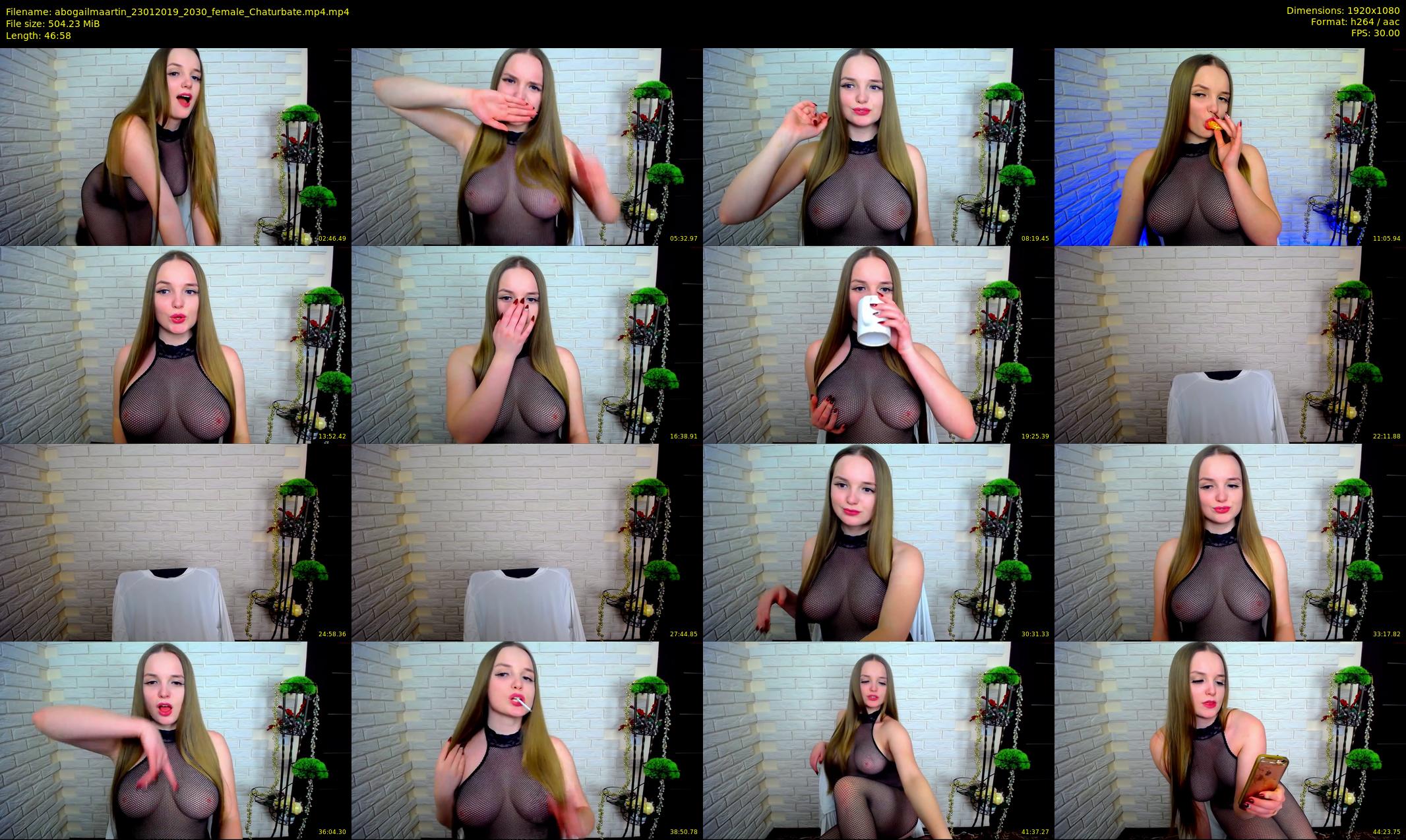 abogailmaartin — 47 minute Chaturbate female cam show recording, 1080p, Jan 23, 2019