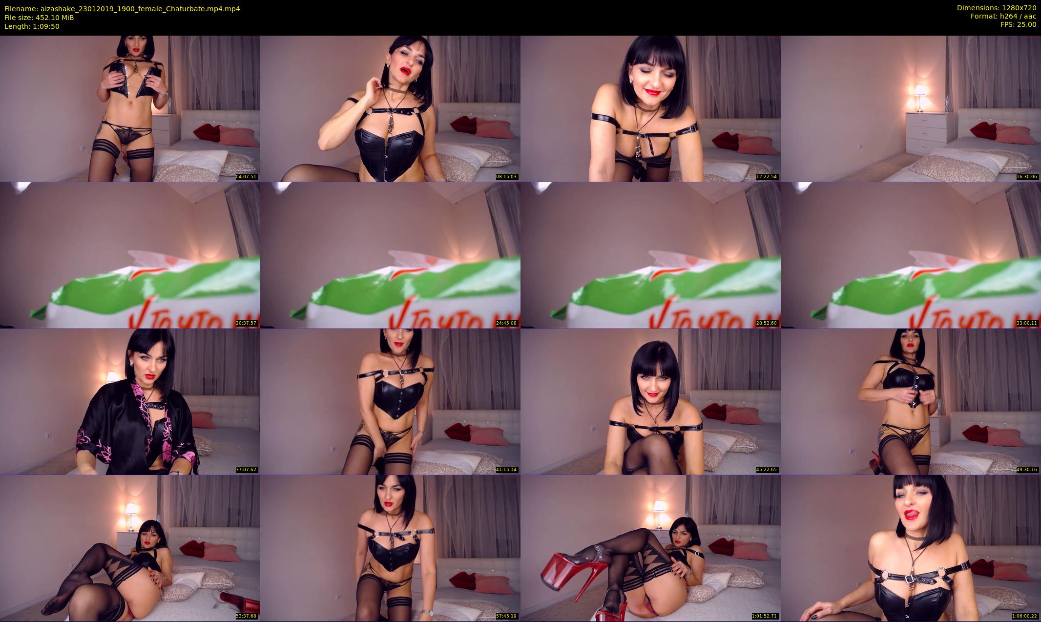 aizashake — 70 minute Chaturbate female cam show recording, 720p, Jan 23, 2019