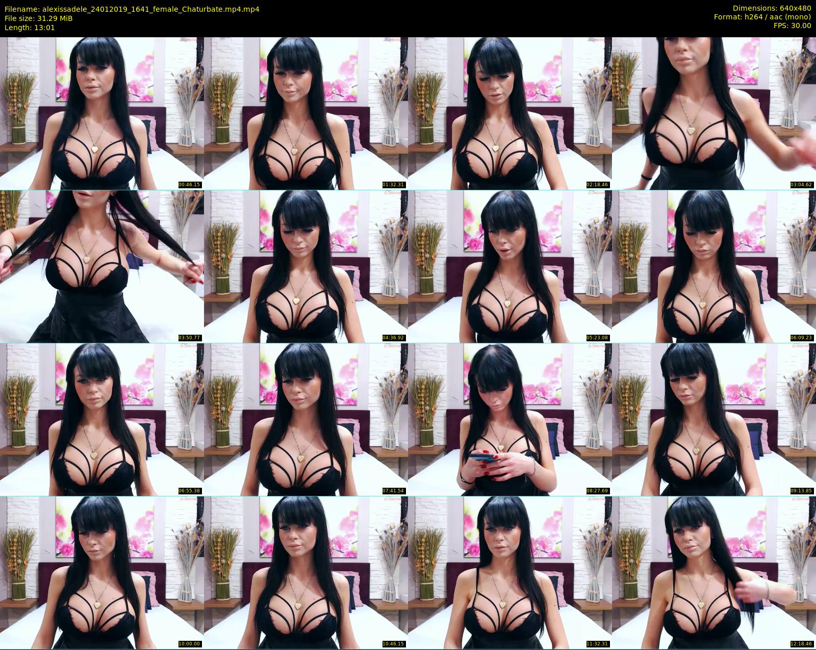 alexissadele — 14 minute Chaturbate female cam show recording, 480p, Jan 24, 2019
