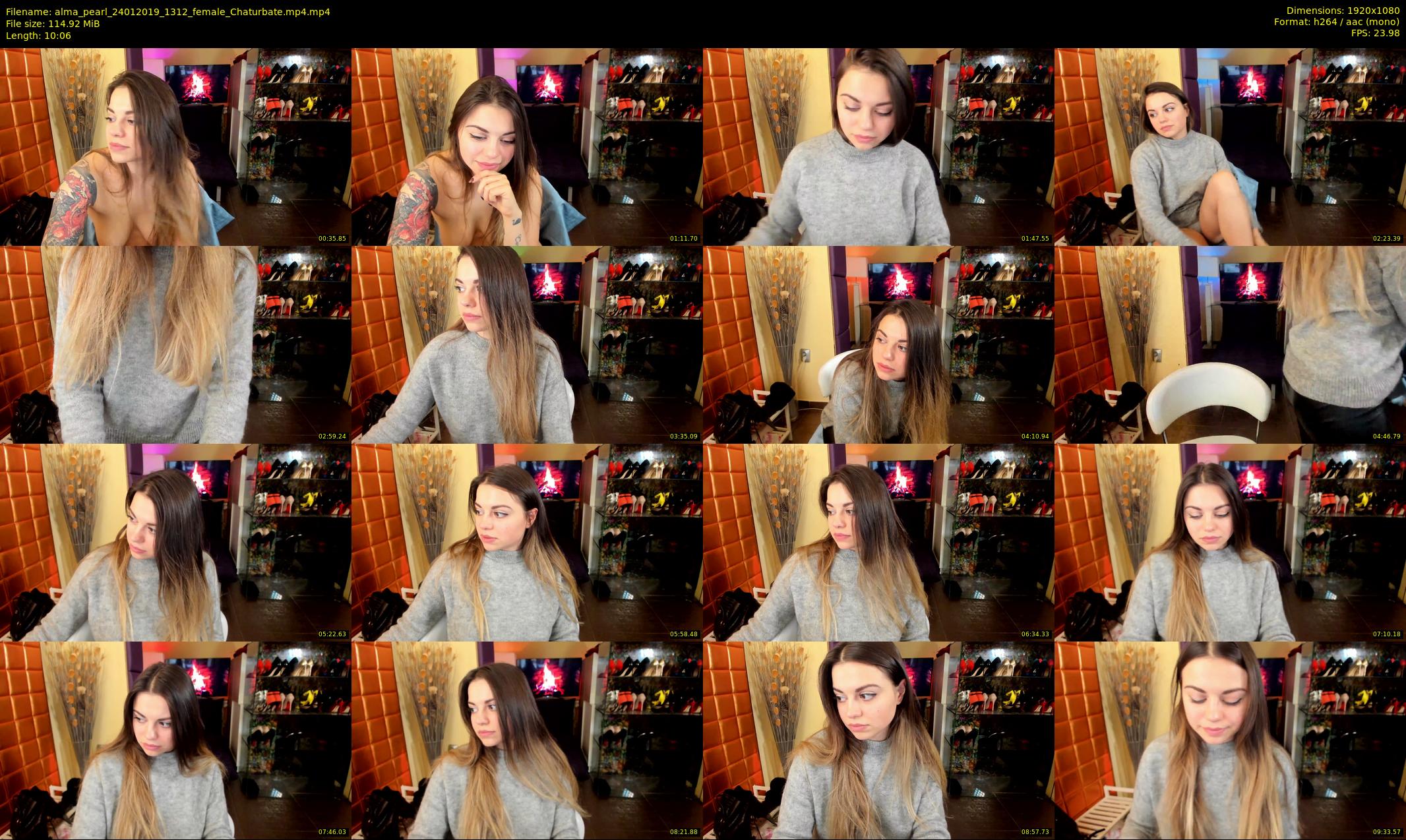 alma_pearl — 11 minute Chaturbate female cam show recording, 1080p, Jan 24, 2019