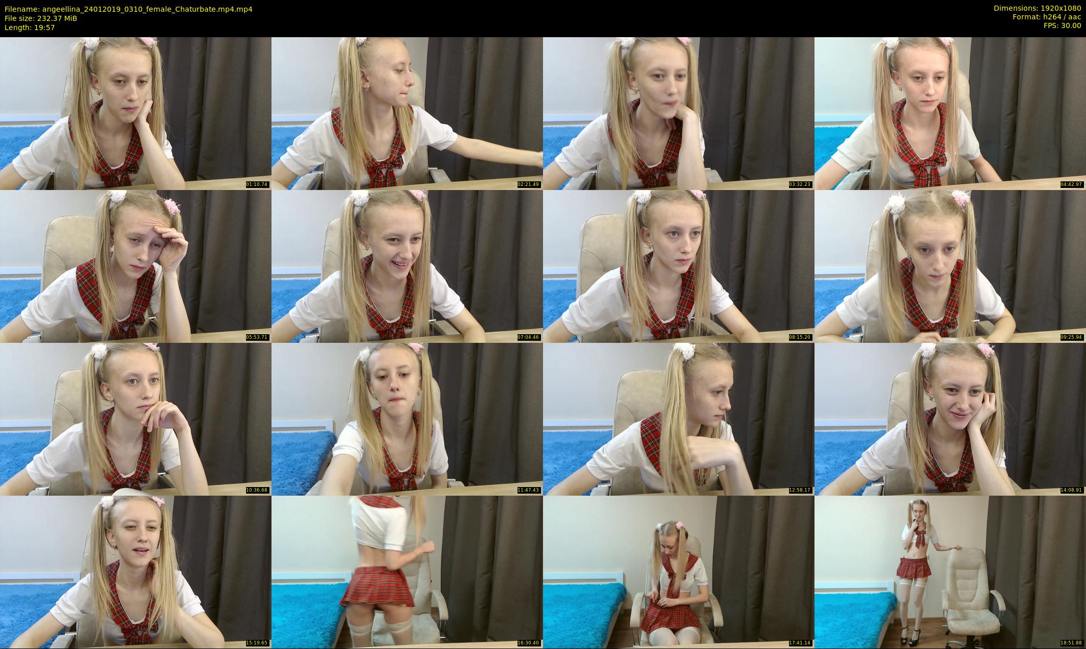 angeellina — 20 minute Chaturbate female cam show recording, 1080p, Jan 24, 2019