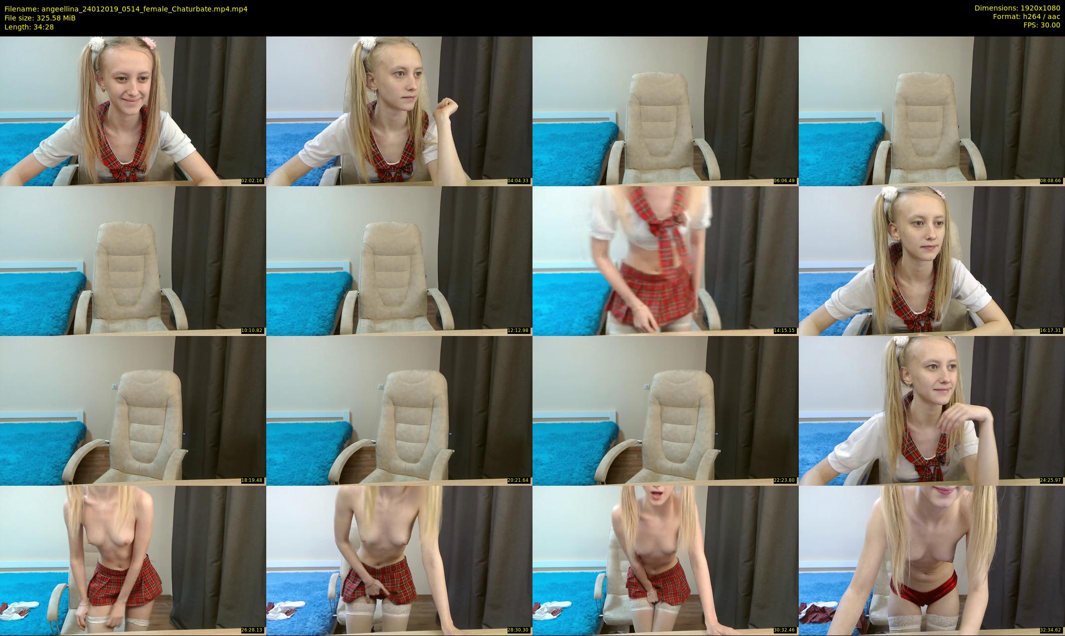 angeellina — 35 minute Chaturbate female cam show recording, 1080p, Jan 24, 2019