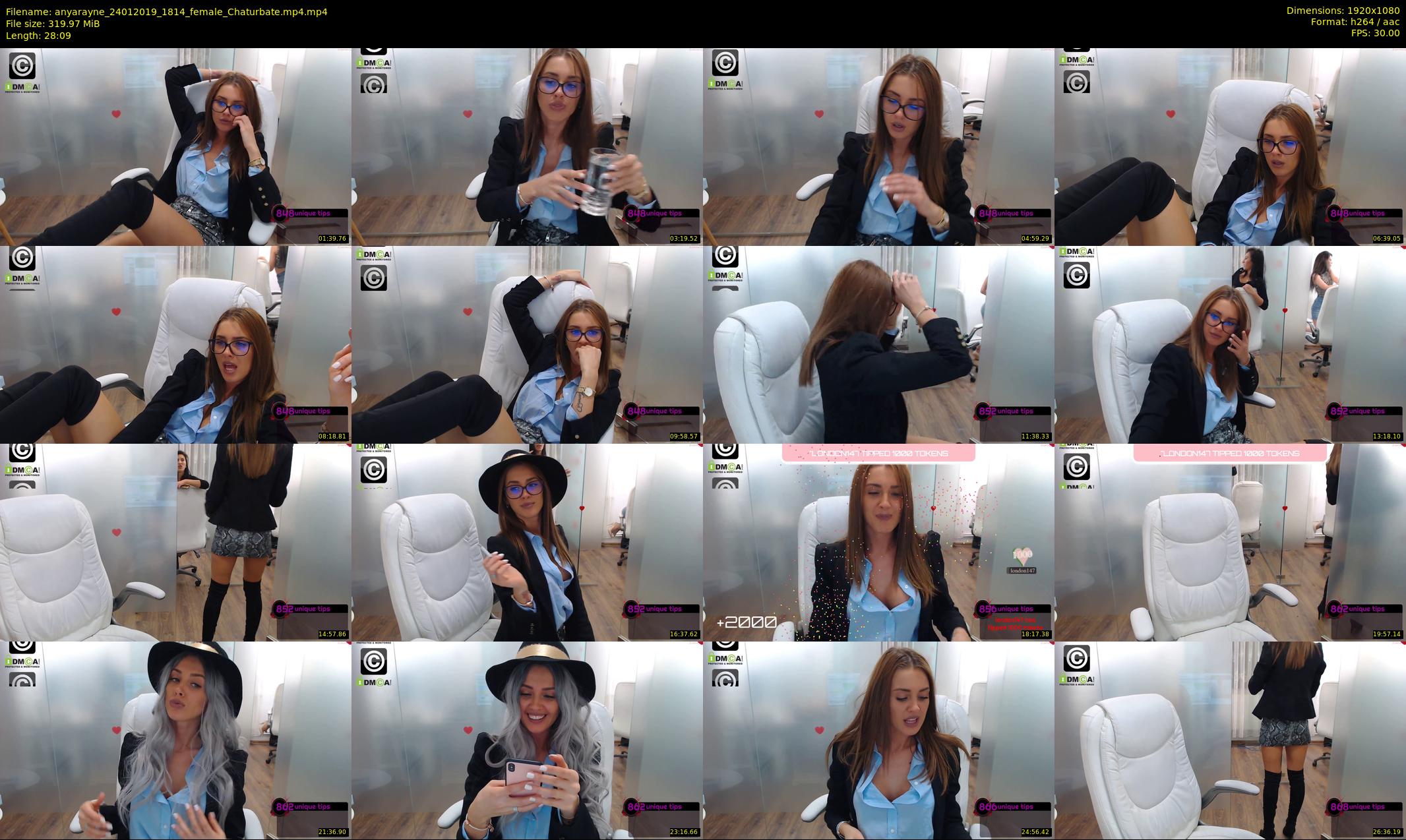 anyarayne — 29 minute Chaturbate female cam show recording, 1080p, Jan 24, 2019