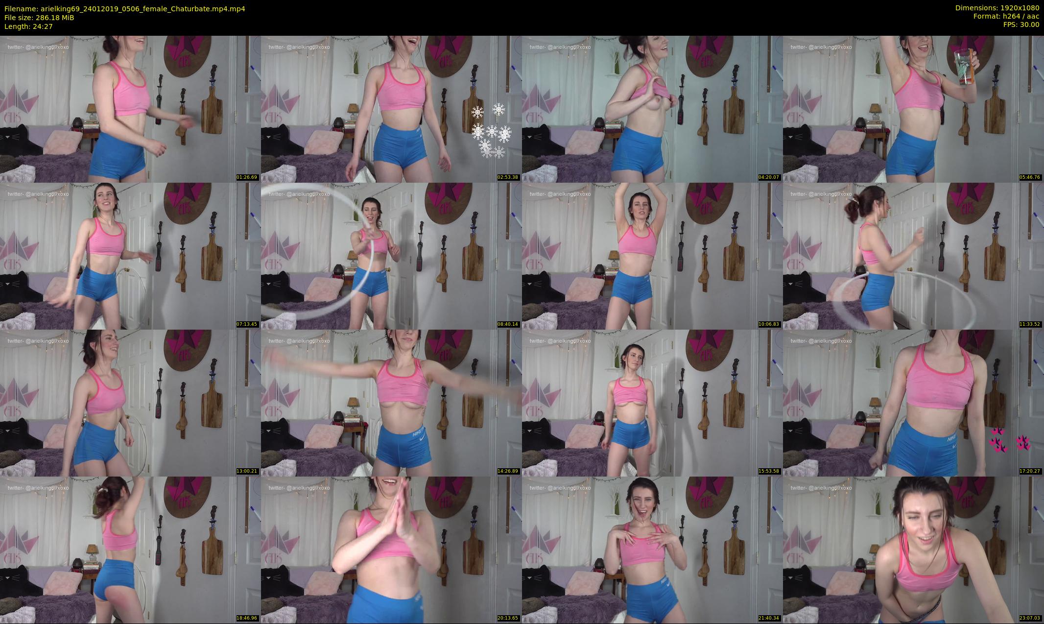 arielking69 — 25 minute Chaturbate female cam show recording, 1080p, Jan 24, 2019