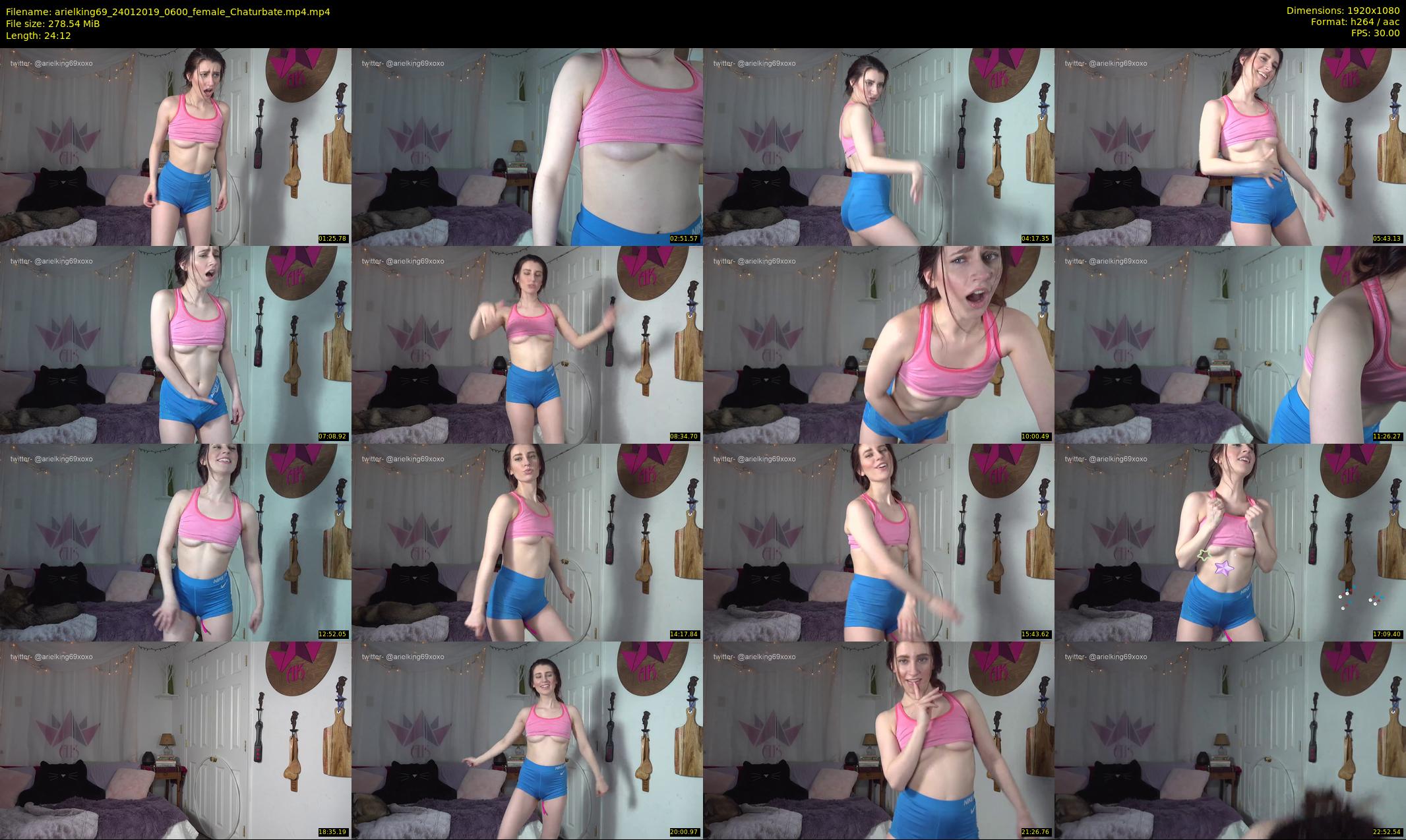 arielking69 — 25 minute Chaturbate female cam show recording, 1080p, Jan 24, 2019
