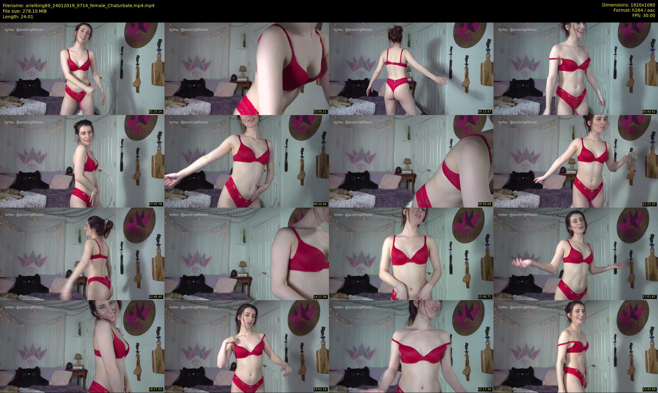 arielking69 — 25 minute Chaturbate female cam show recording, 1080p, Jan 24, 2019