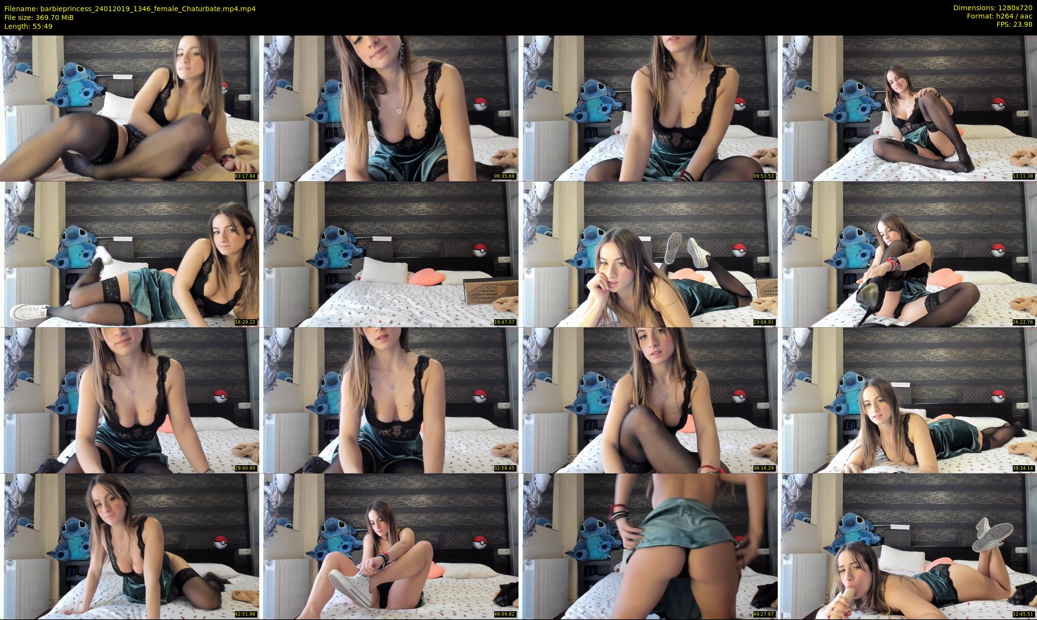 barbieprincess — 56 minute Chaturbate female cam show recording, 720p, Jan 24, 2019