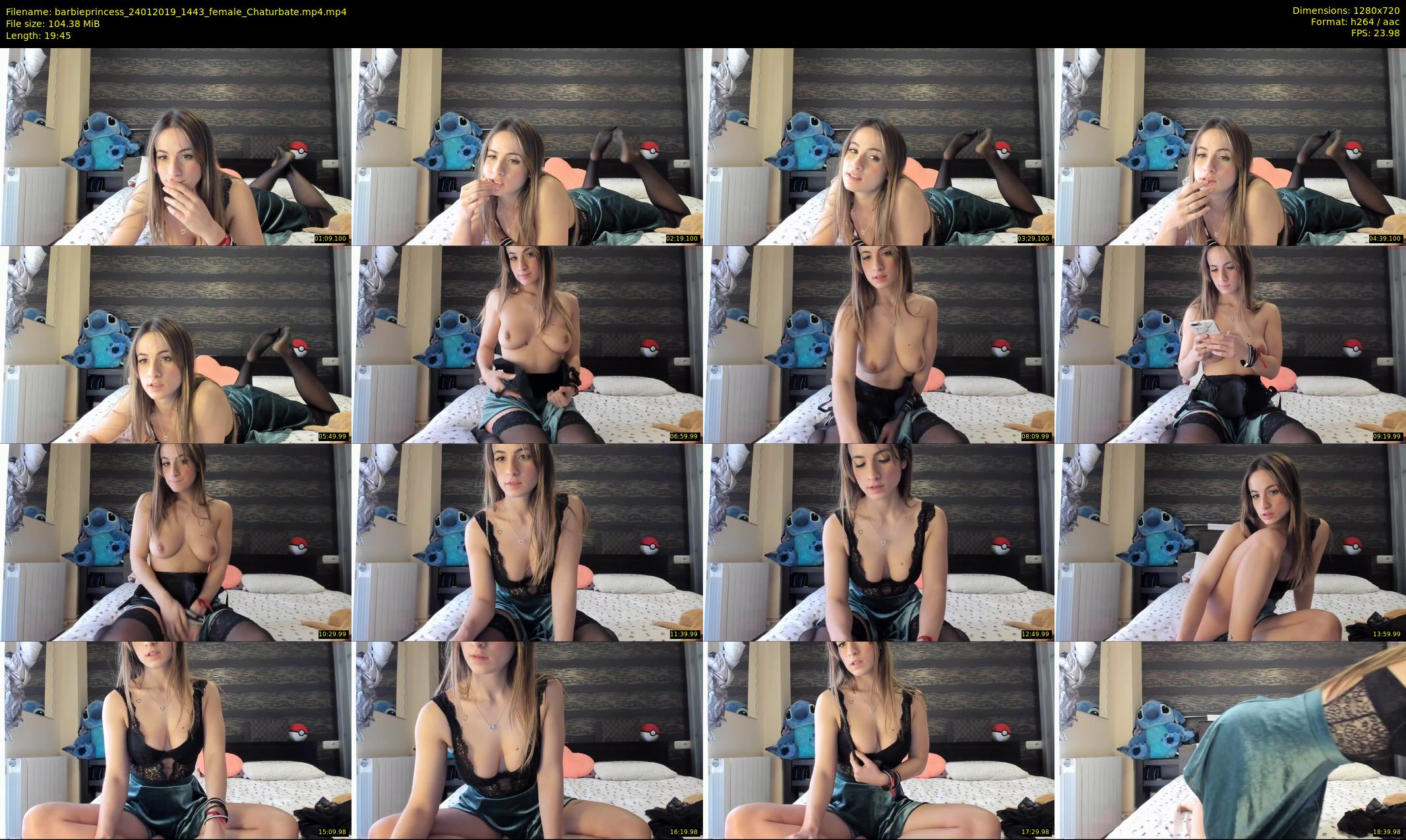 barbieprincess — 20 minute Chaturbate female cam show recording, 720p, Jan 24, 2019