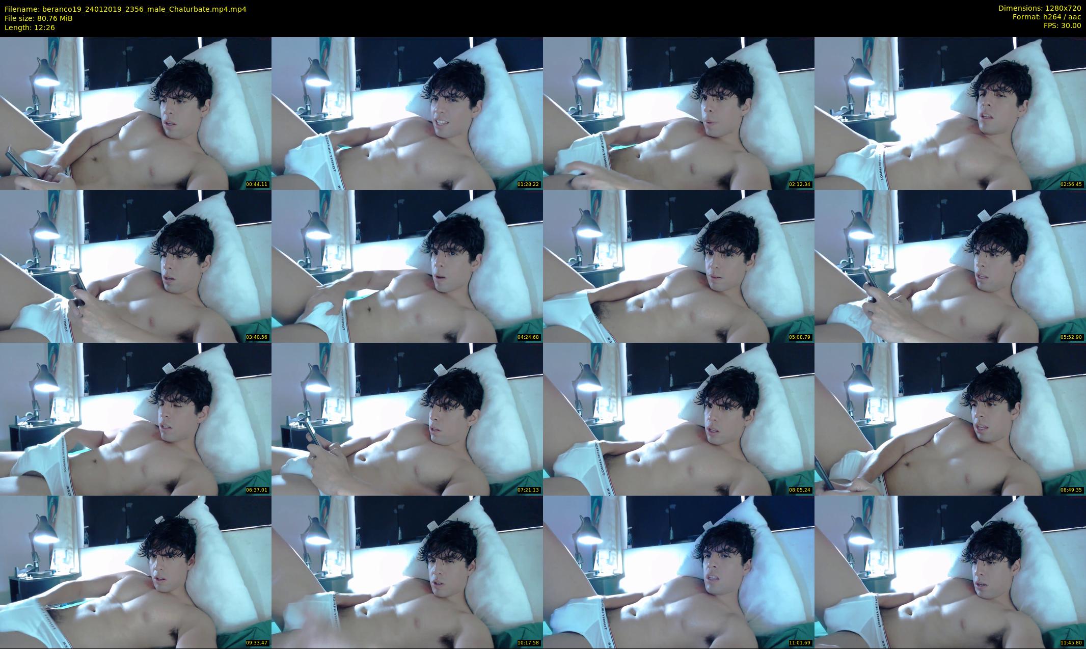 beranco19 — 13 minute Chaturbate male cam show recording, 720p, Jan 24, 2019