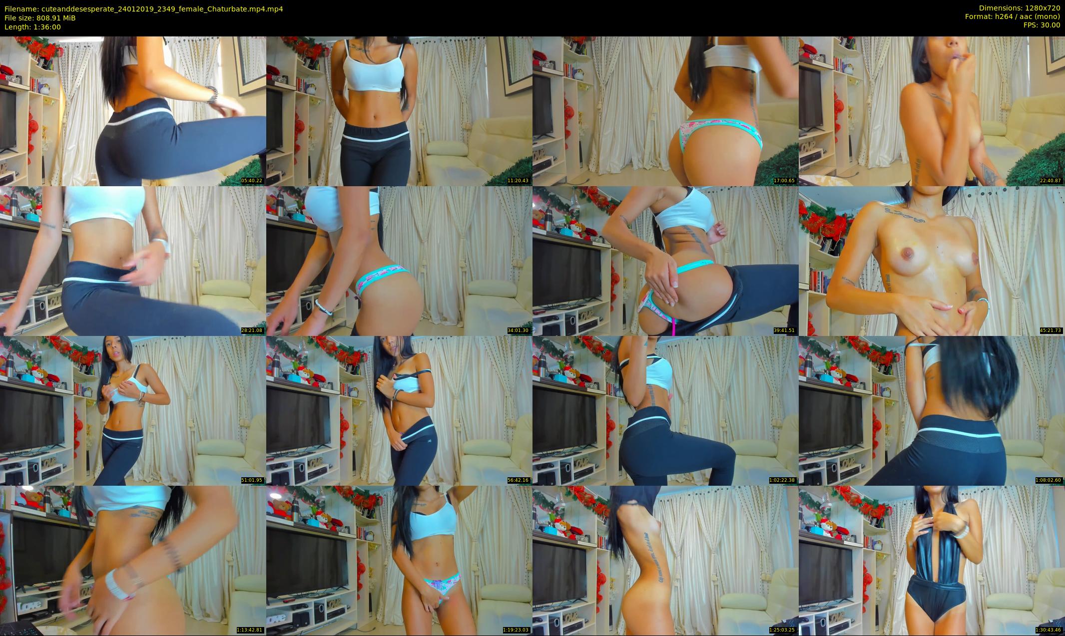 cuteanddesesperate — 96 minute Chaturbate female cam show recording, 720p, Jan 24, 2019