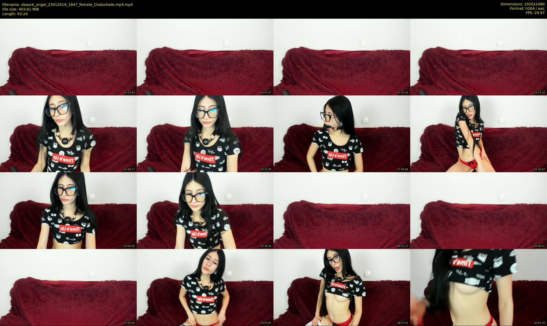 daaark_angel — 44 minute Chaturbate female cam show recording, 1080p, Jan 23, 2019