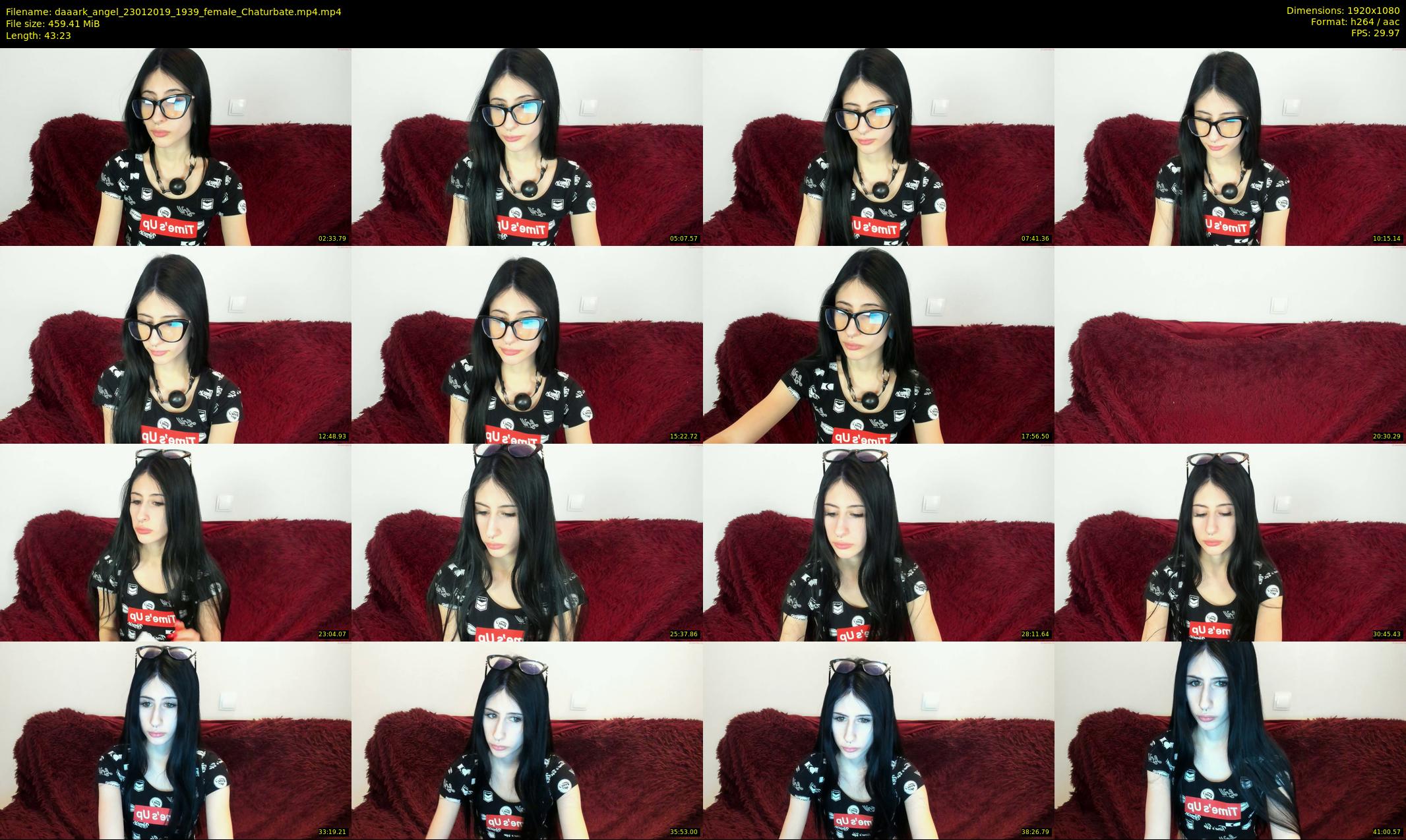 daaark_angel — 44 minute Chaturbate female cam show recording, 1080p, Jan 23, 2019