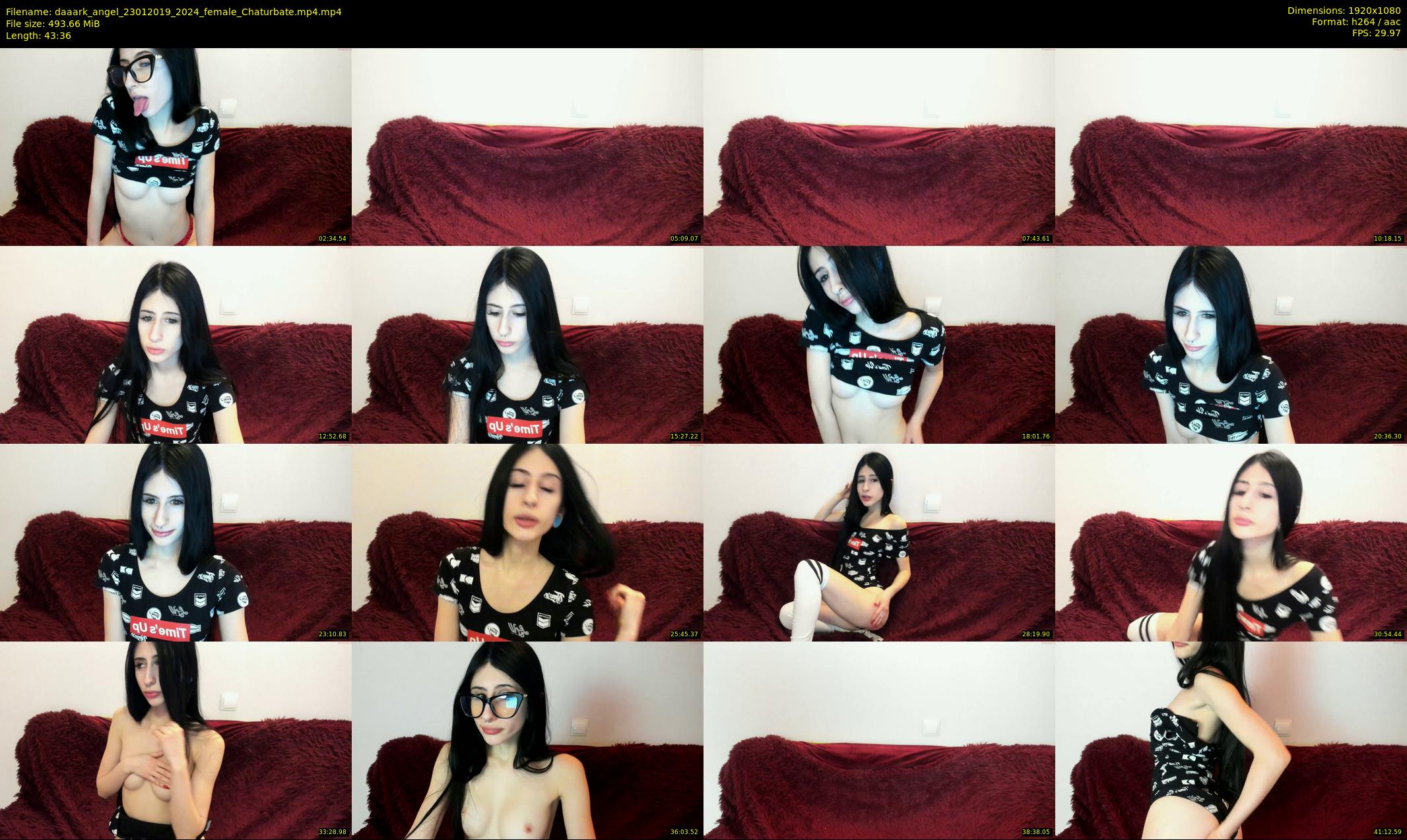daaark_angel — 44 minute Chaturbate female cam show recording, 1080p, Jan 23, 2019