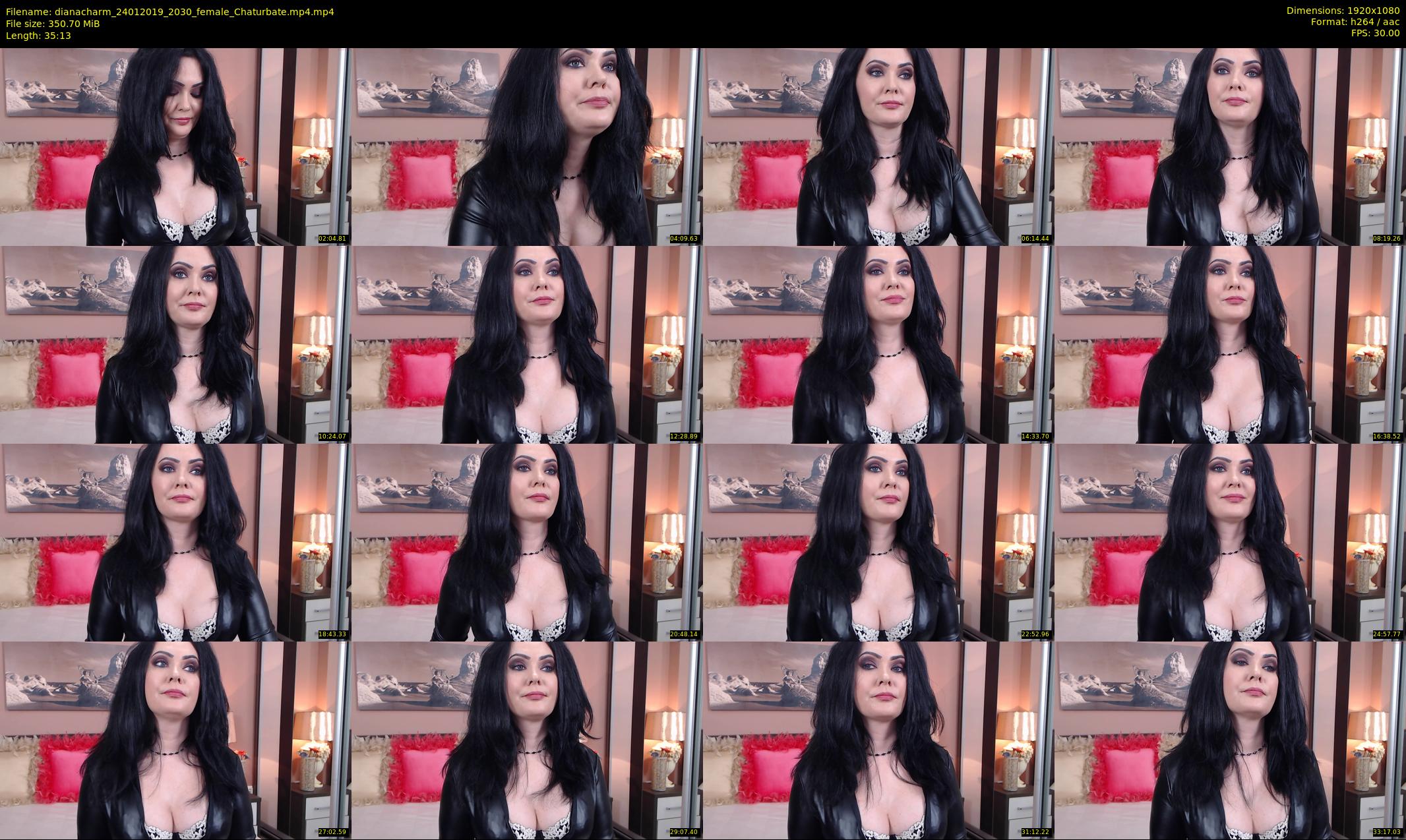 dianacharm — 36 minute Chaturbate female cam show recording, 1080p, Jan 24, 2019