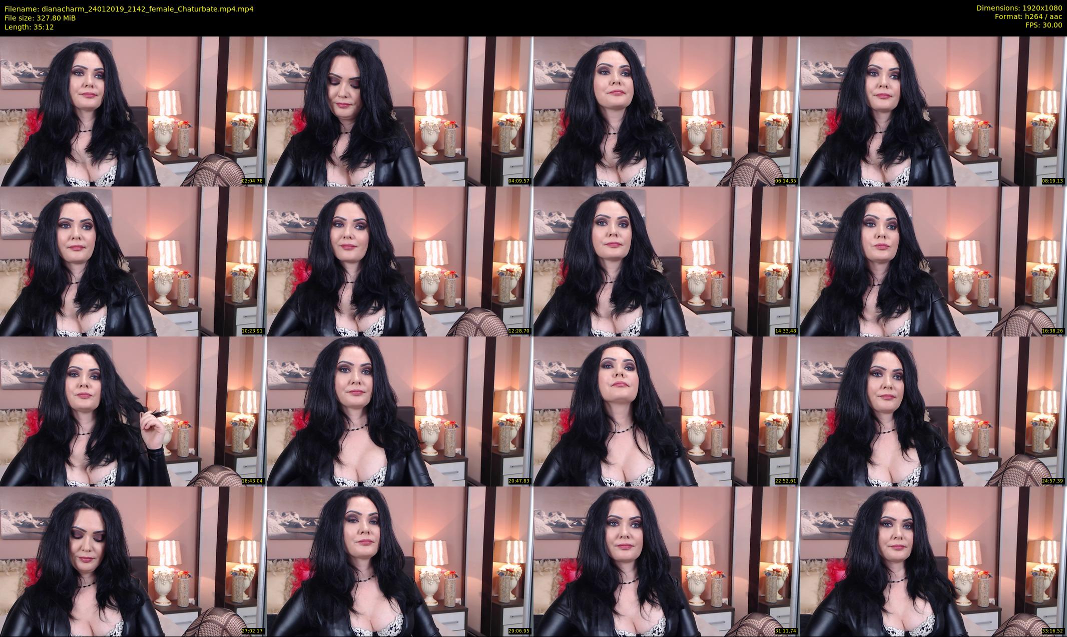 dianacharm — 36 minute Chaturbate female cam show recording, 1080p, Jan 24, 2019