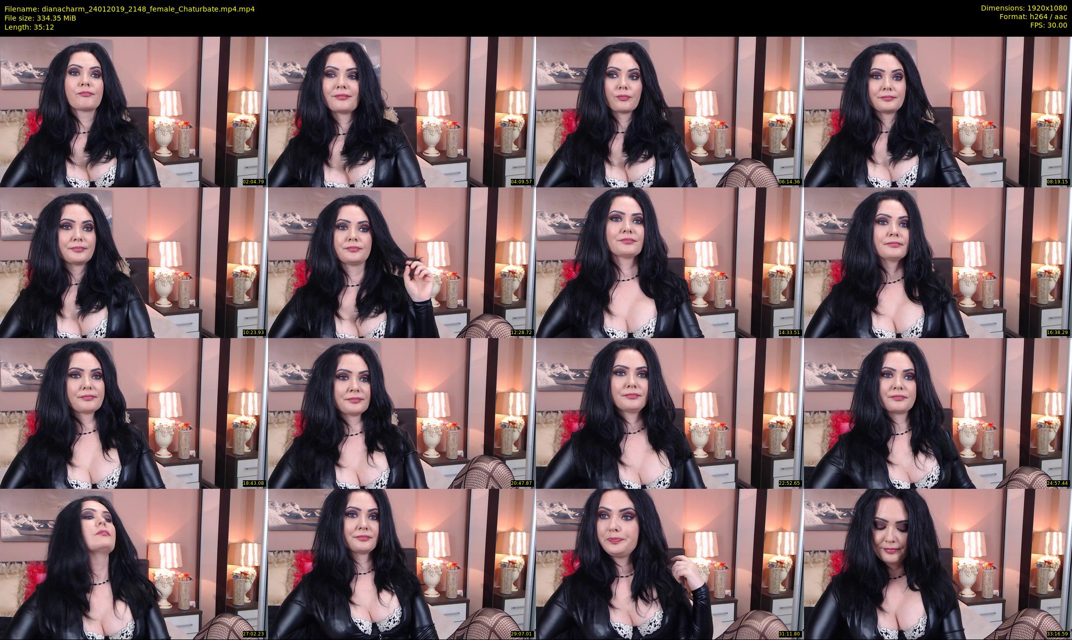 dianacharm — 36 minute Chaturbate female cam show recording, 1080p, Jan 24, 2019
