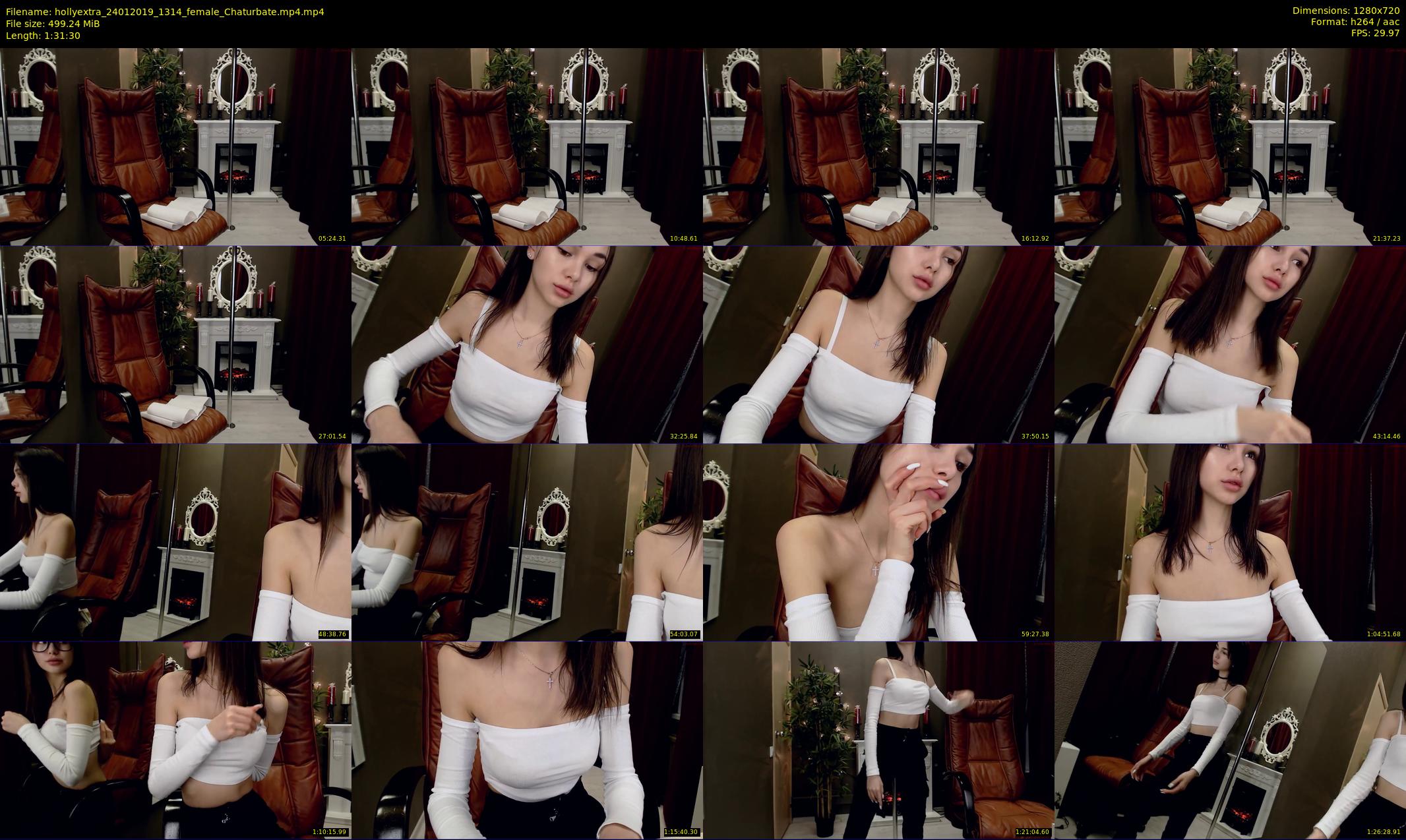 hollyextra — 92 minute Chaturbate female cam show recording, 720p, Jan 24, 2019