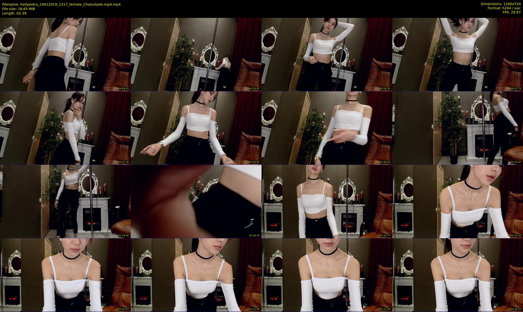 hollyextra — 3 minute Chaturbate female cam show recording, 720p, Jan 24, 2019