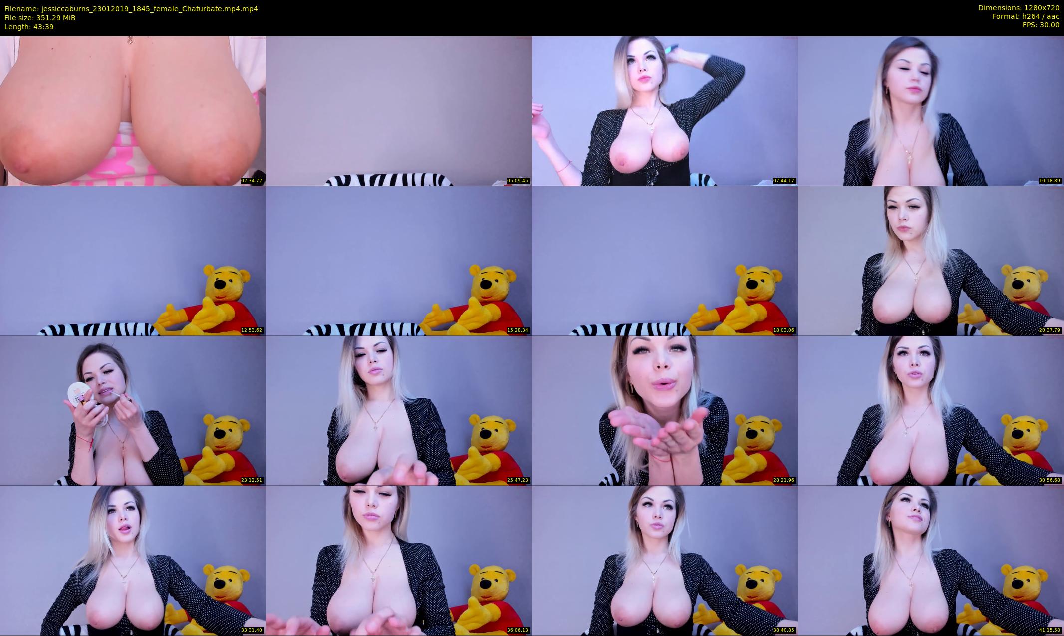 jessiccaburns — 44 minute Chaturbate female cam show recording, 720p, Jan 23, 2019