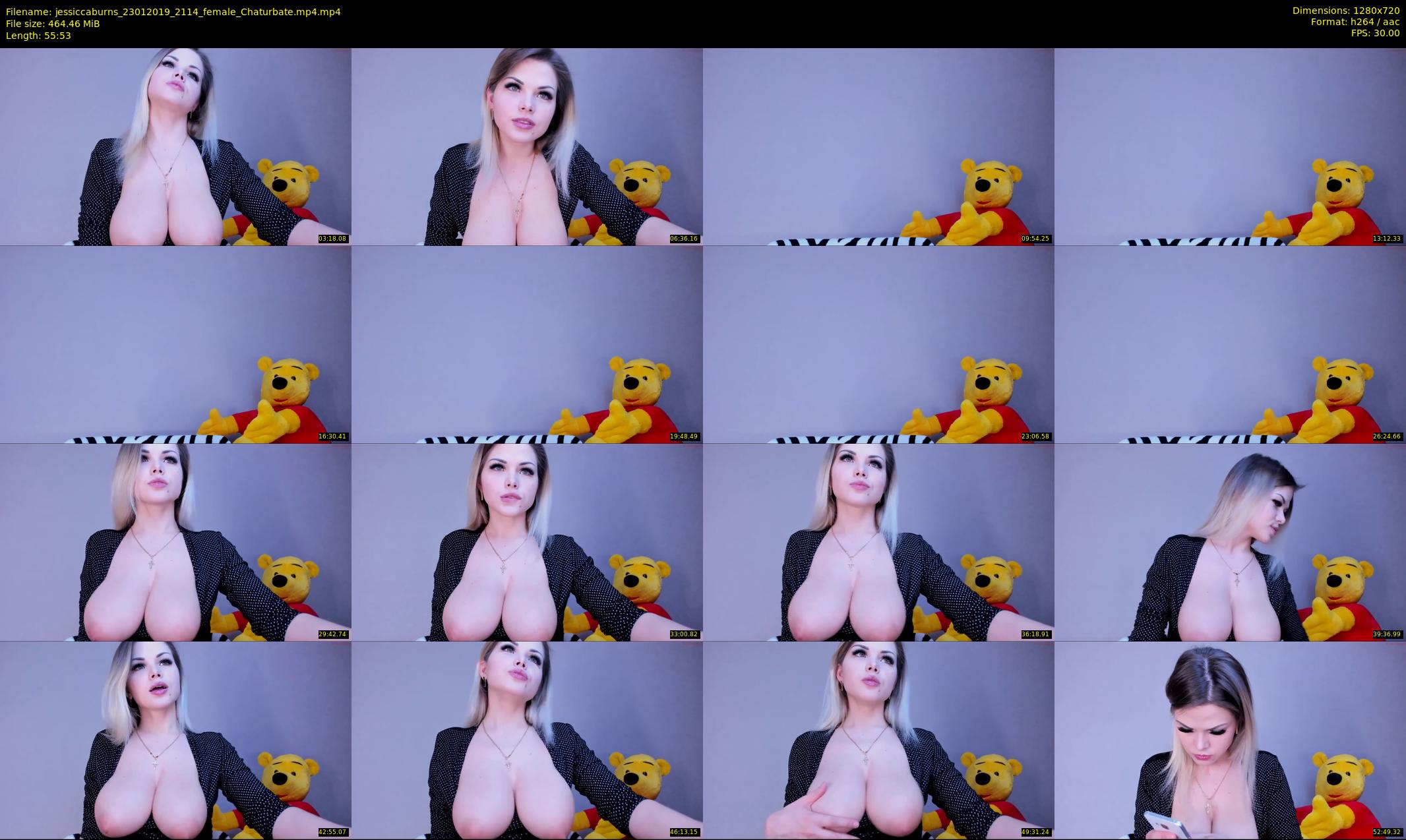 jessiccaburns — 56 minute Chaturbate female cam show recording, 720p, Jan 23, 2019