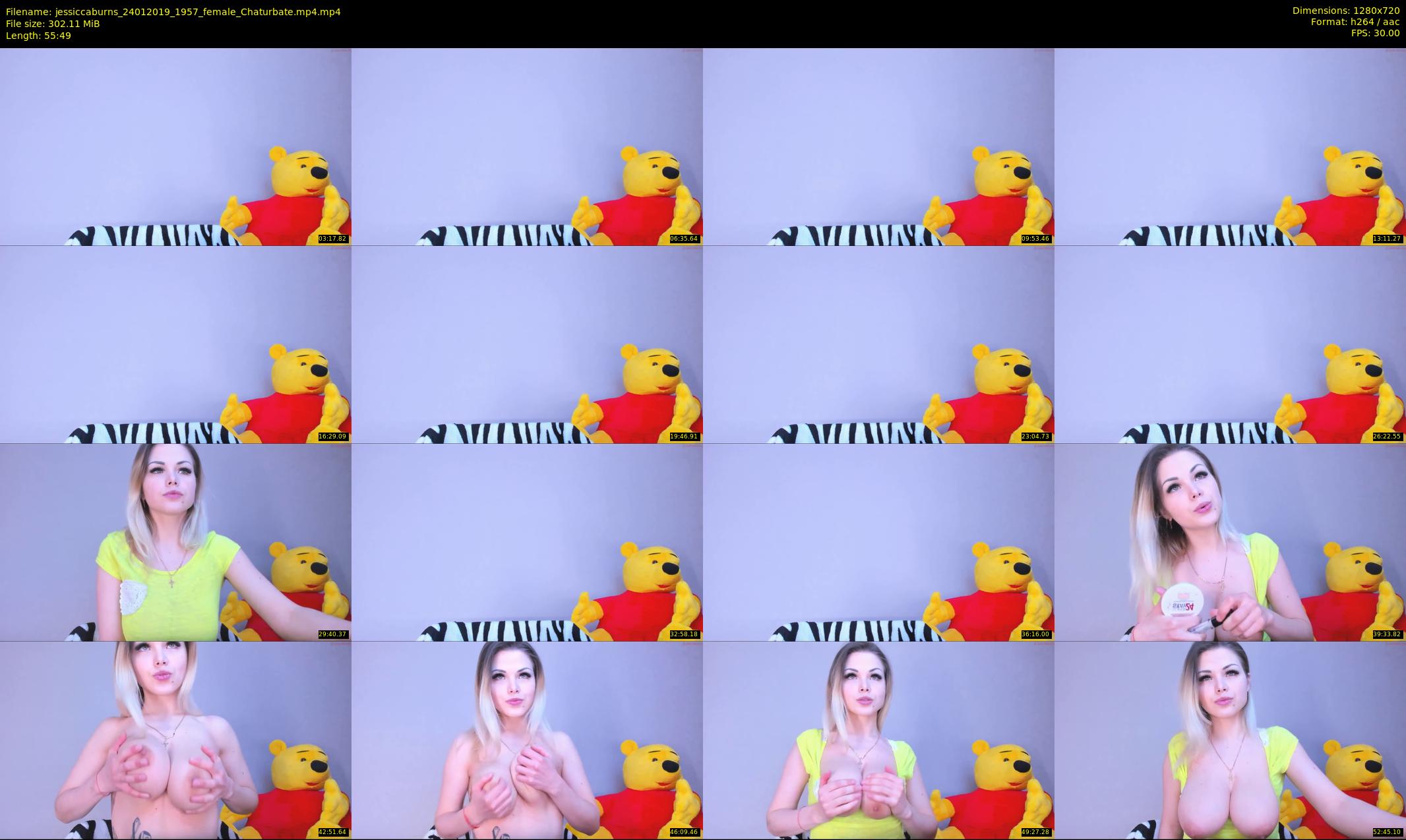 jessiccaburns — 56 minute Chaturbate female cam show recording, 720p, Jan 24, 2019