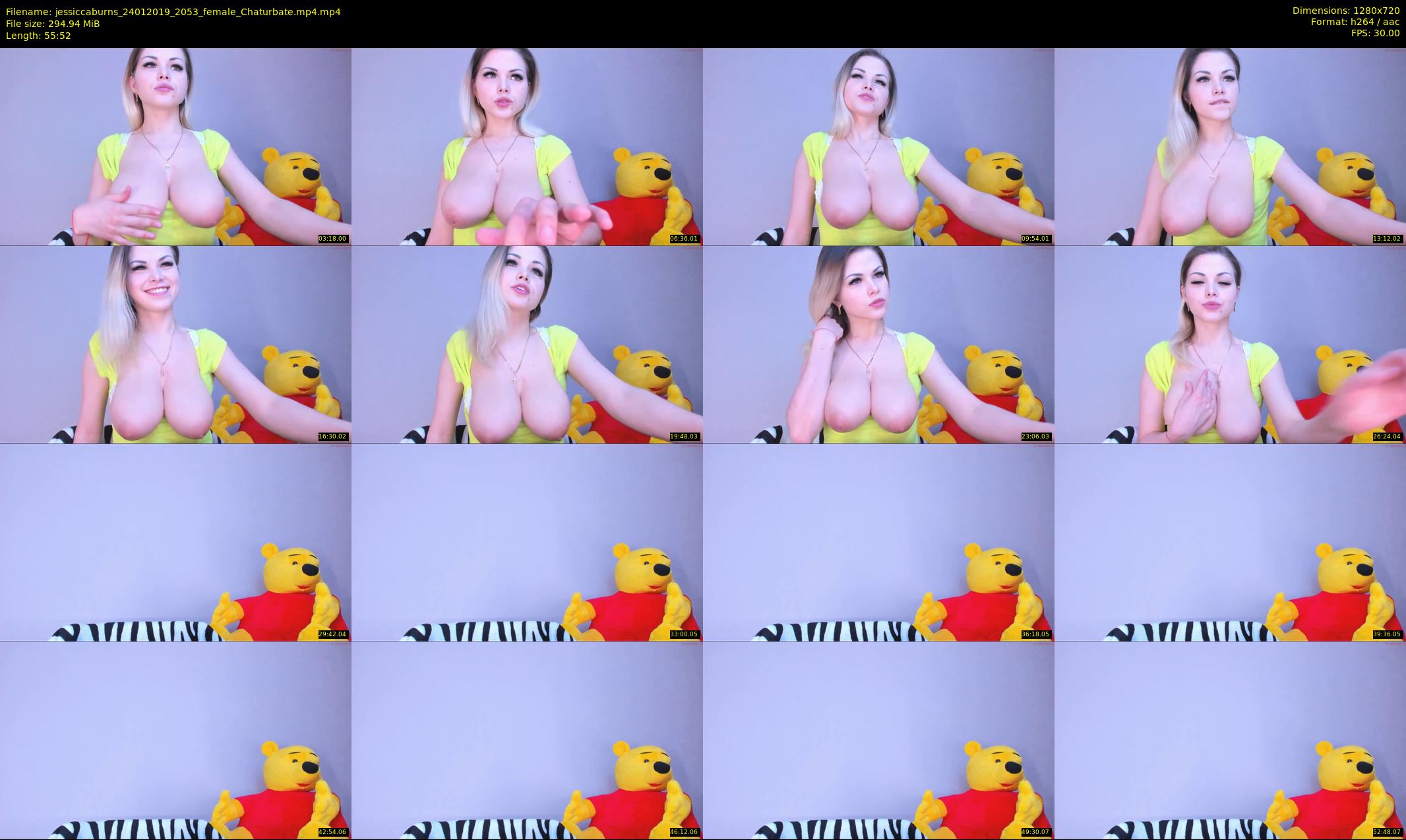 jessiccaburns — 56 minute Chaturbate female cam show recording, 720p, Jan 24, 2019