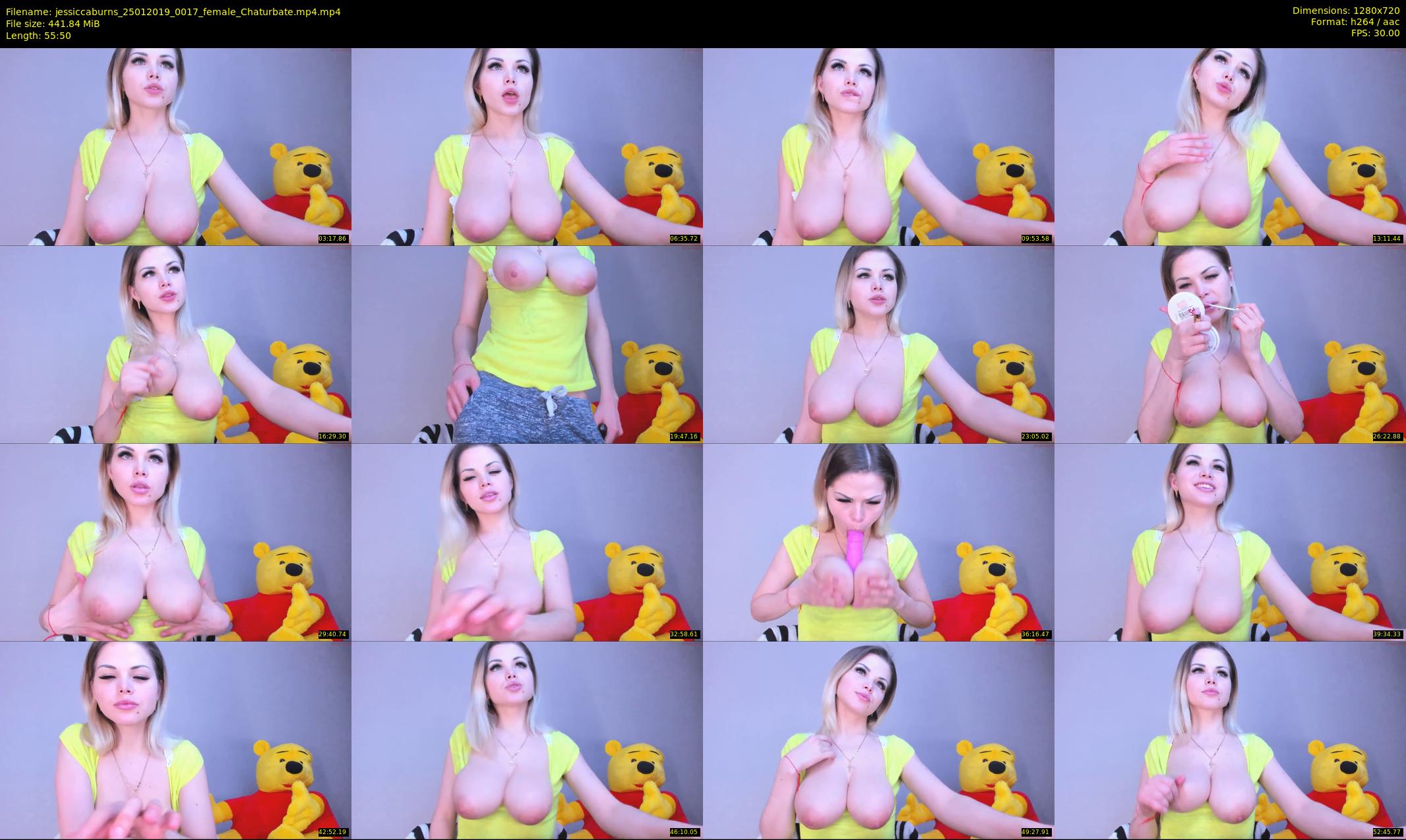 jessiccaburns — 56 minute Chaturbate female cam show recording, 720p, Jan 25, 2019