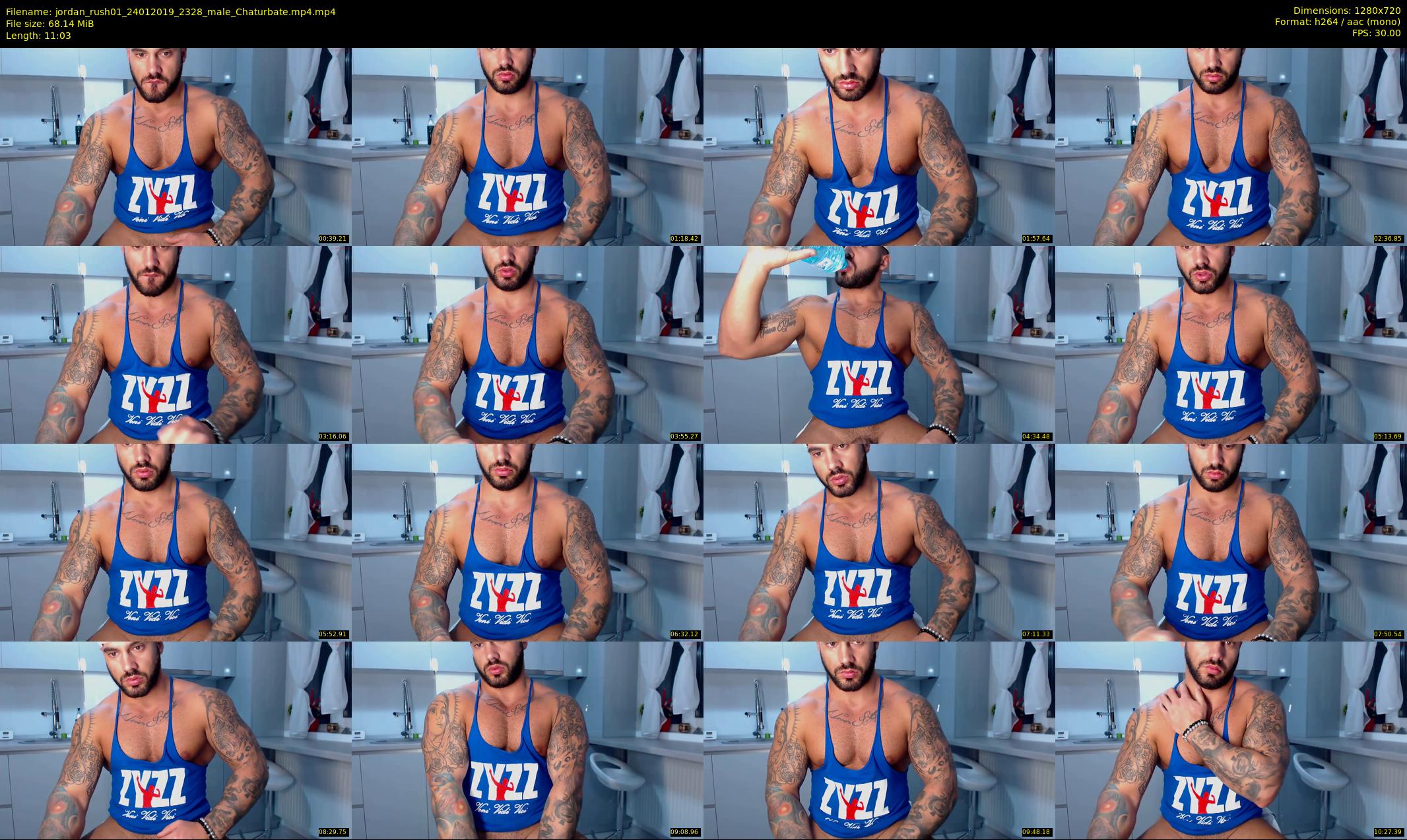 jordan_rush01 — 12 minute Chaturbate male cam show recording, 720p, Jan 24, 2019