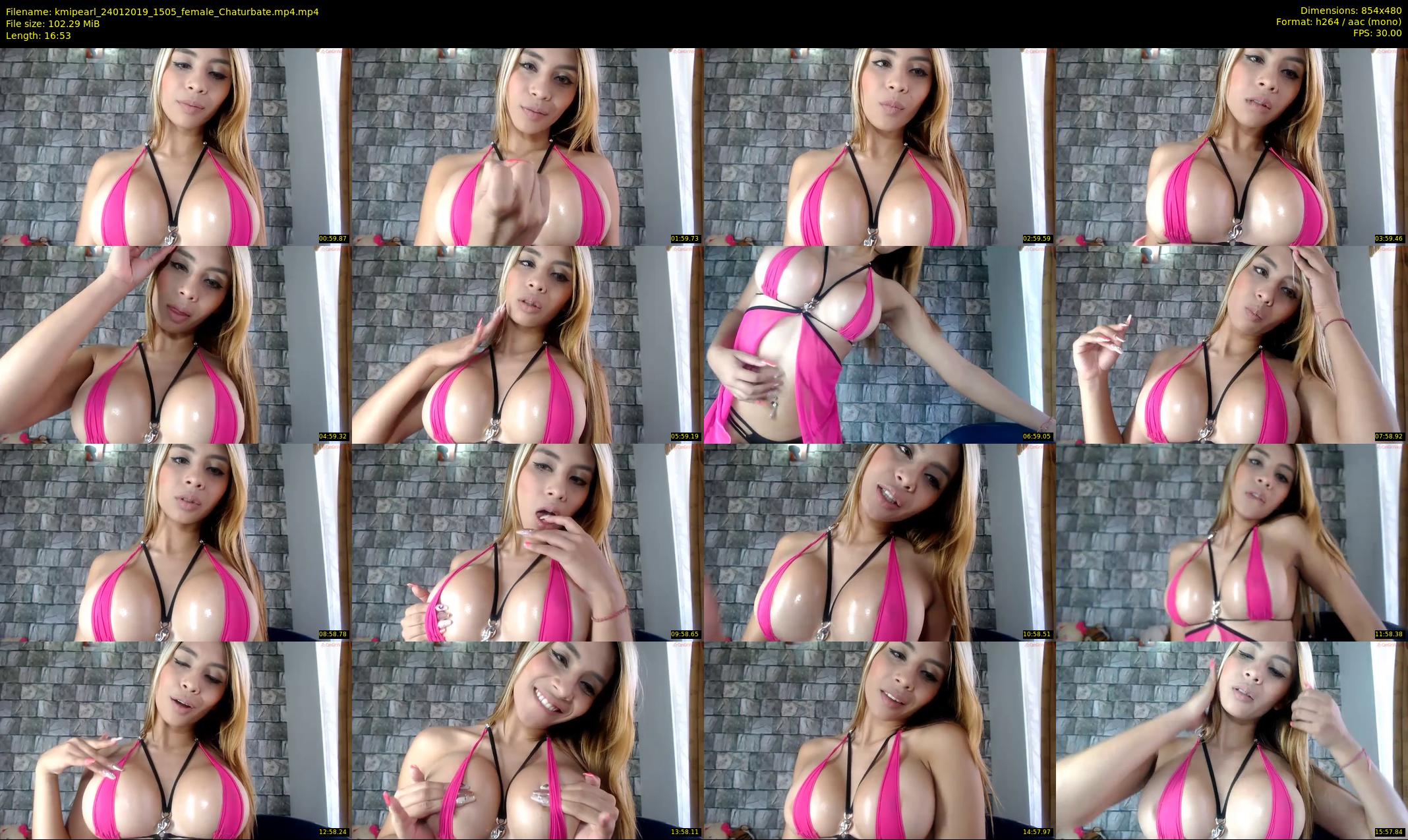 kmipearl — 17 minute Chaturbate female cam show recording, 480p, Jan 24, 2019