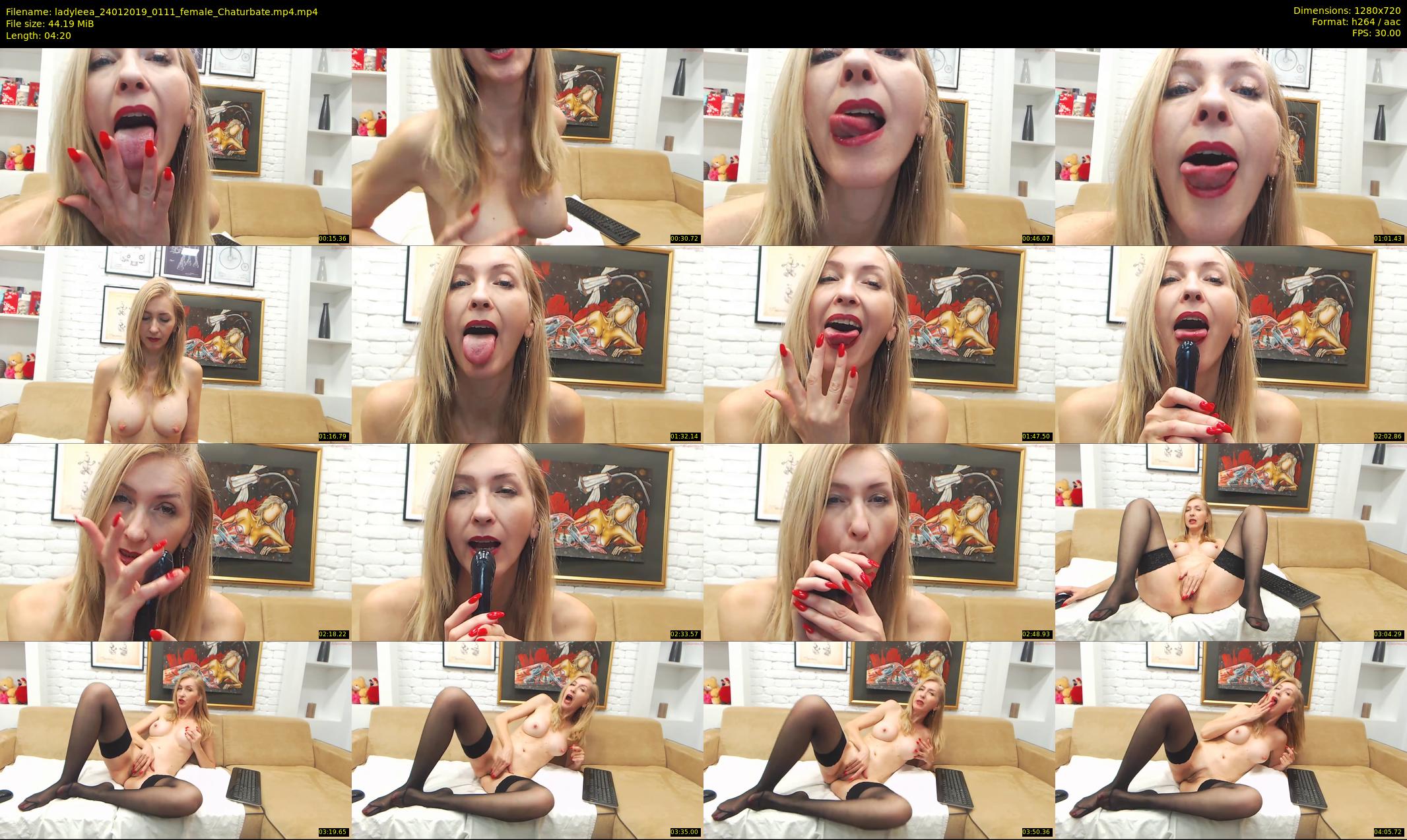ladyleea — 5 minute Chaturbate female cam show recording, 720p, Jan 24, 2019