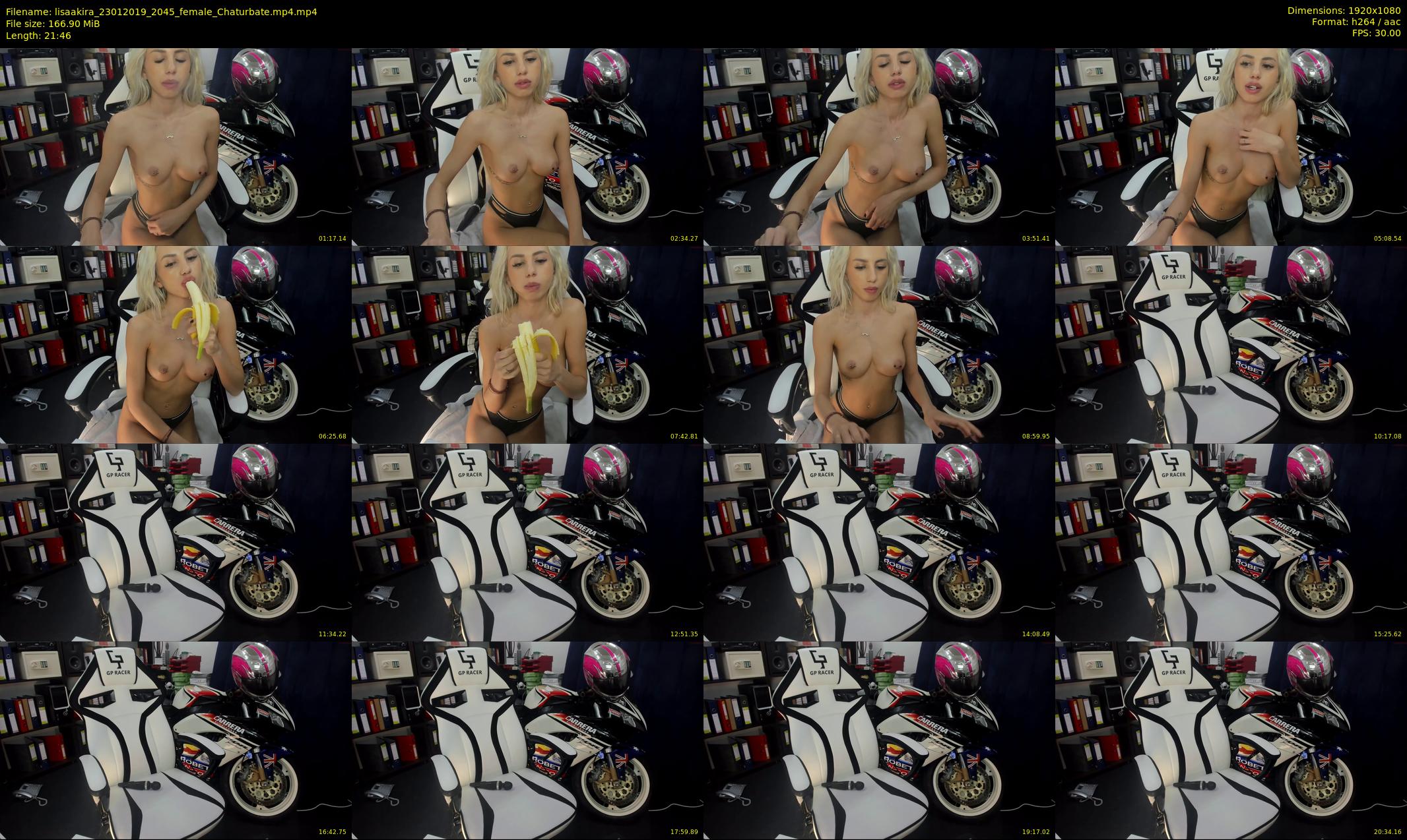 lisaakira — 22 minute Chaturbate female cam show recording, 1080p, Jan 23, 2019