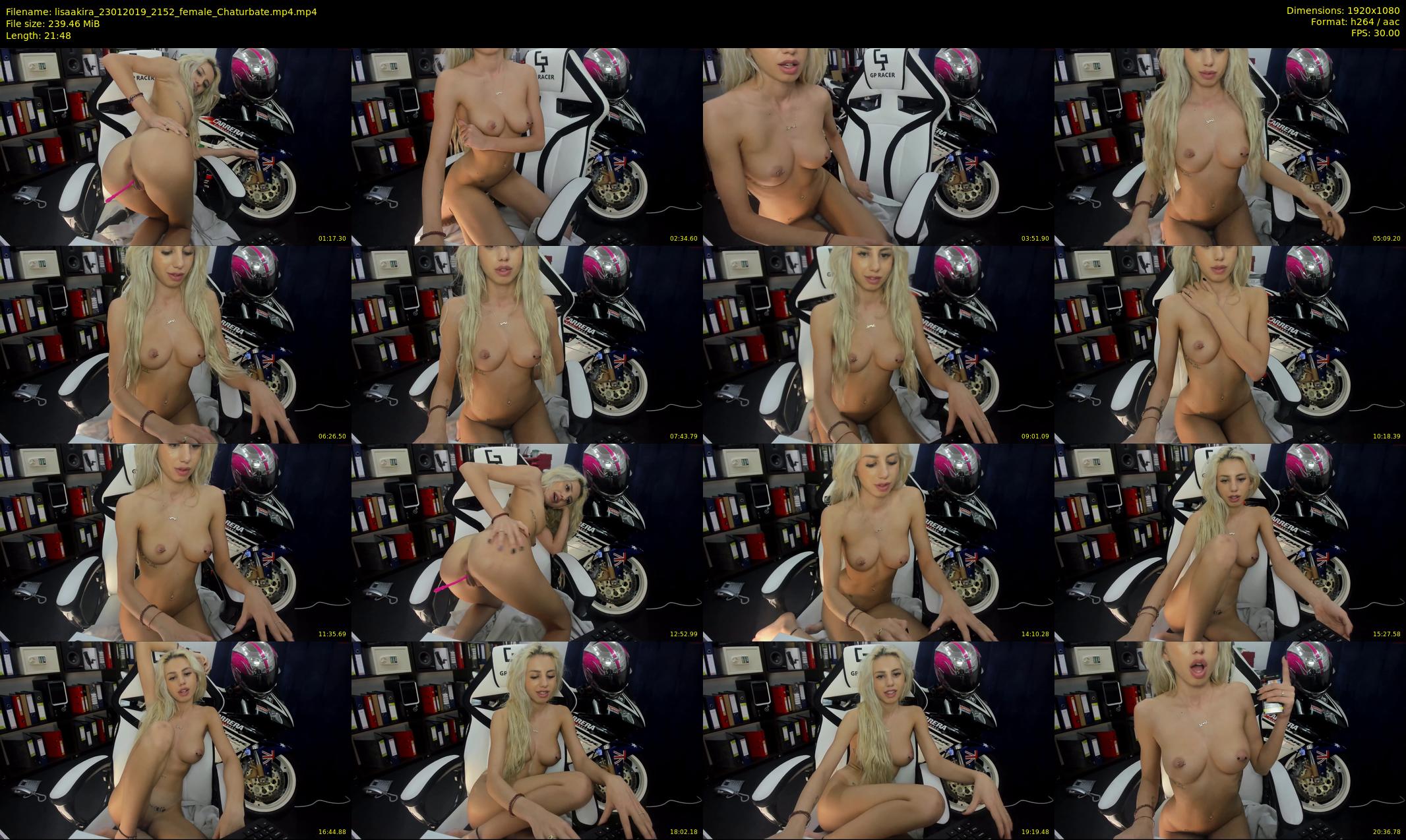 lisaakira — 22 minute Chaturbate female cam show recording, 1080p, Jan 23, 2019