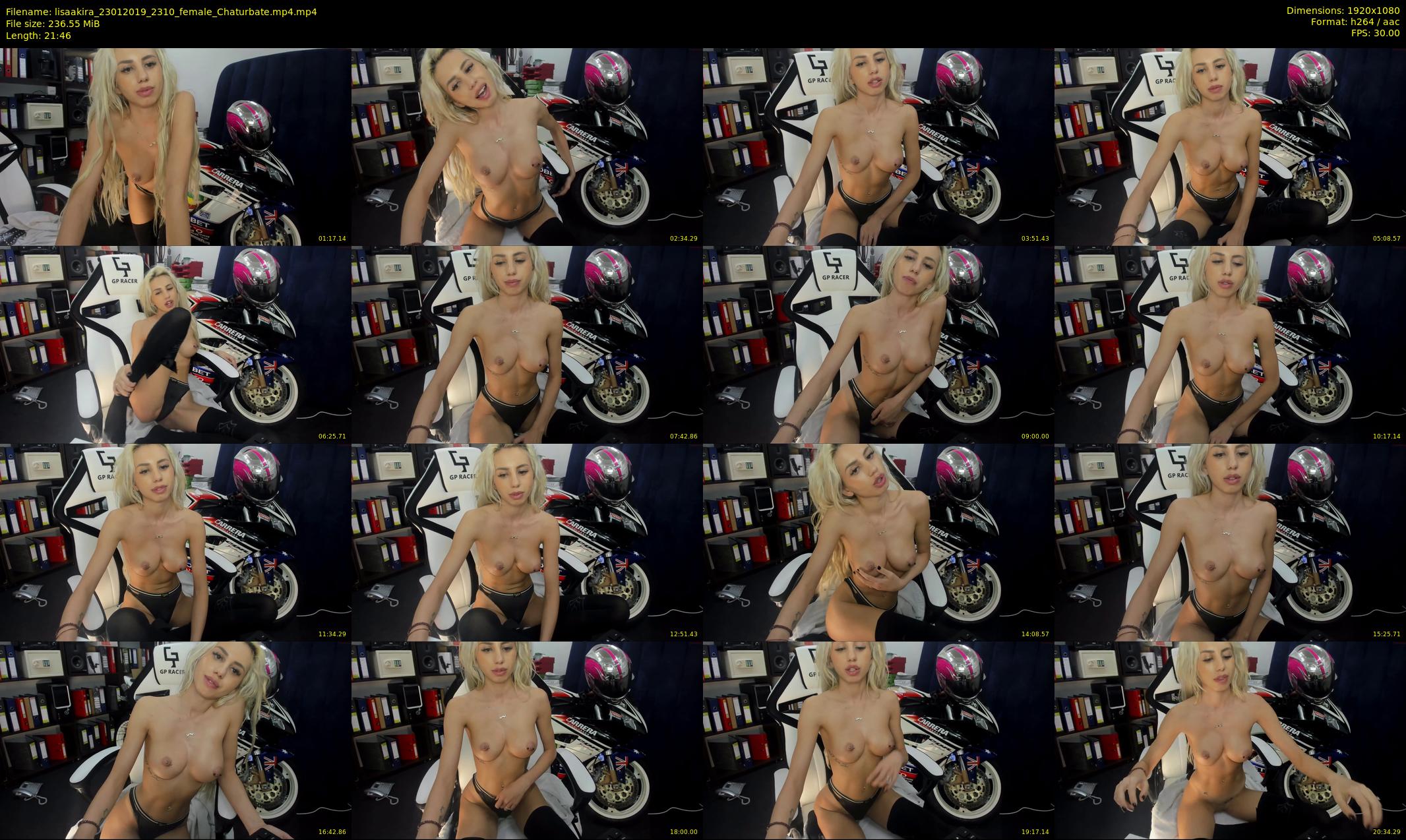lisaakira — 22 minute Chaturbate female cam show recording, 1080p, Jan 23, 2019