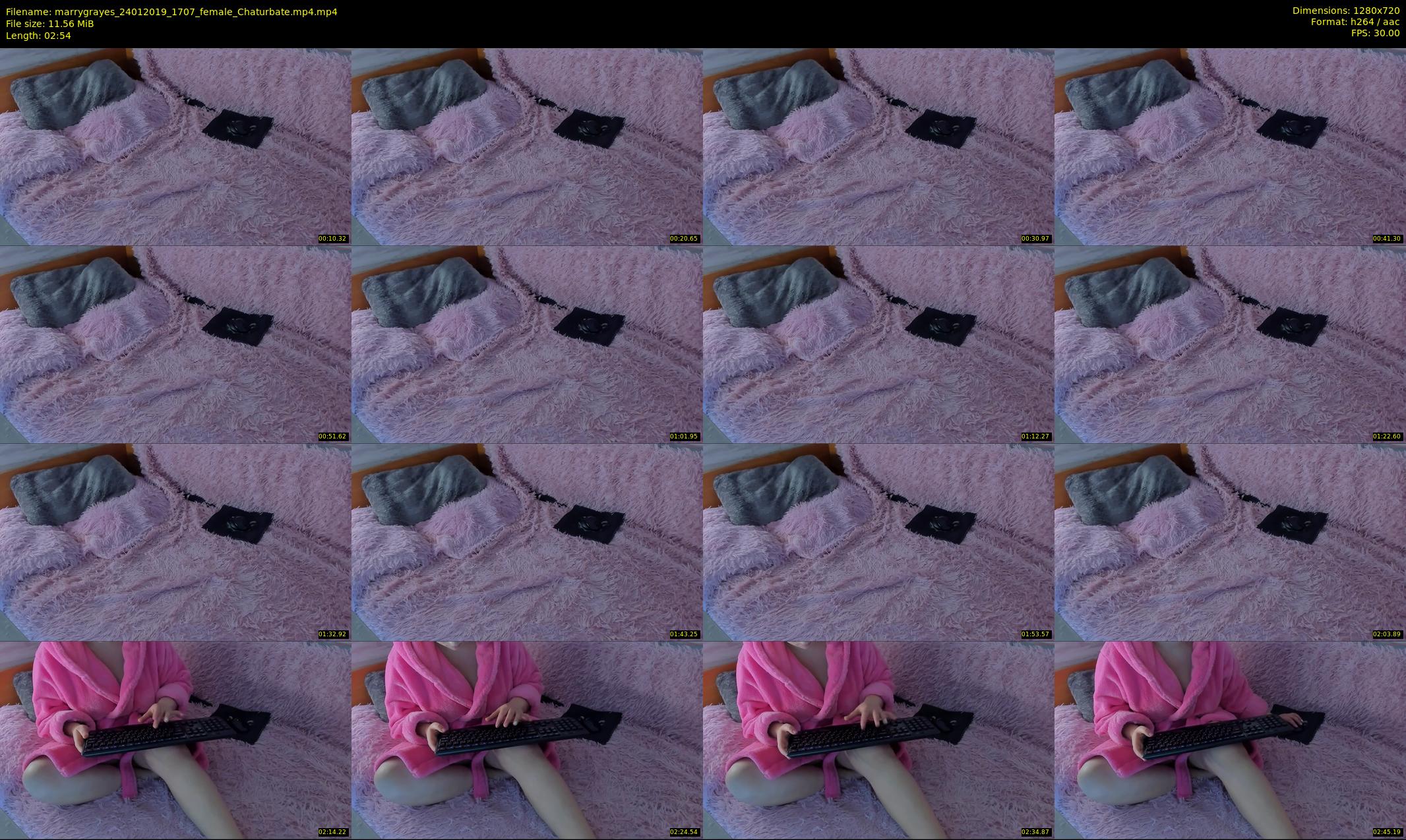 marrygrayes — 3 minute Chaturbate female cam show recording, 720p, Jan 24, 2019