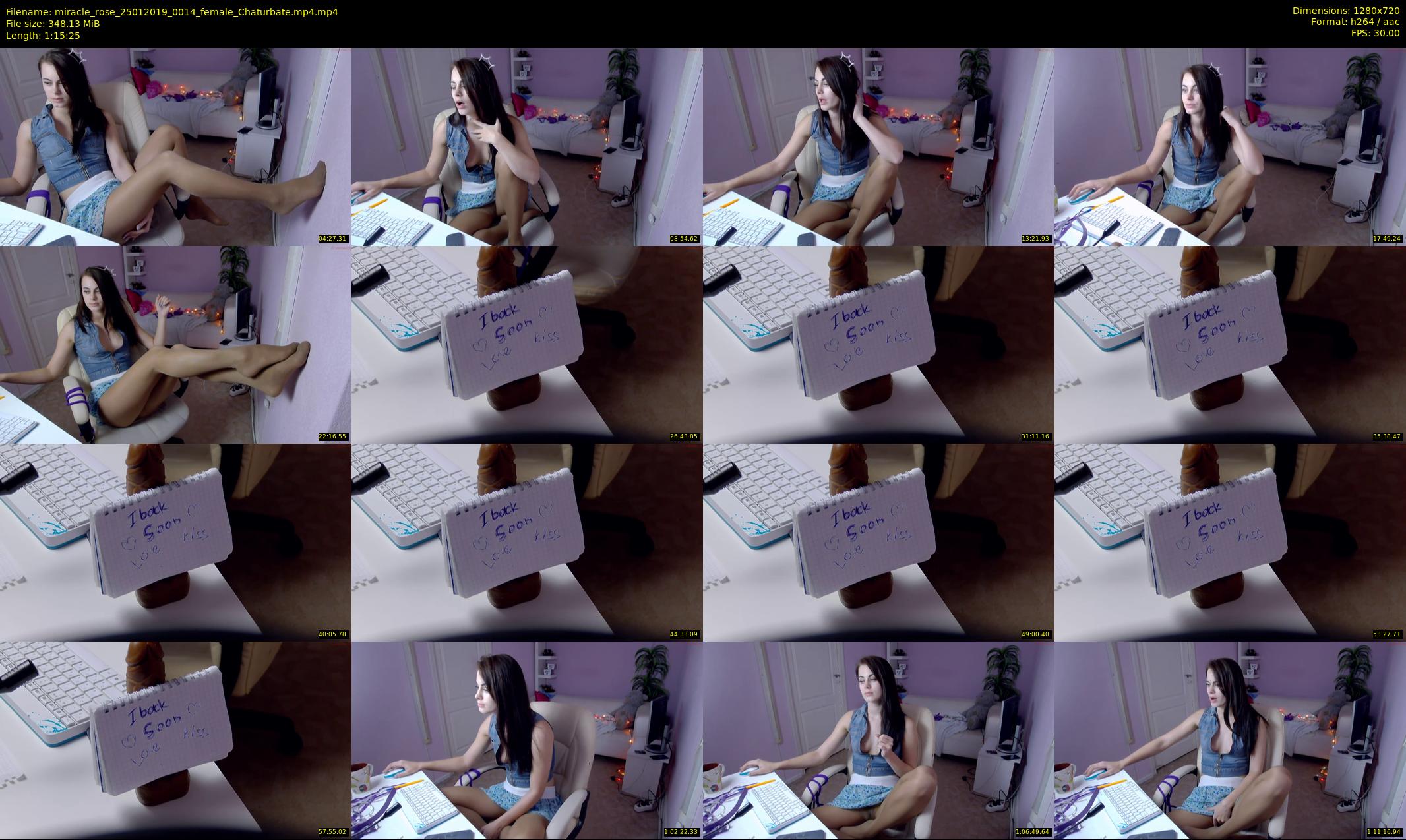 miracle_rose — 76 minute Chaturbate female cam show recording, 720p, Jan 25, 2019
