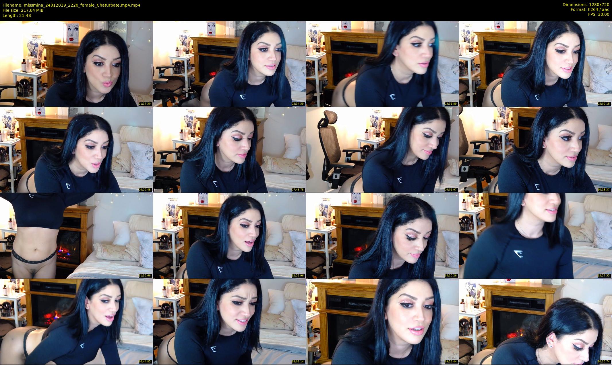 missmina — 22 minute Chaturbate female cam show recording, 720p, Jan 24, 2019