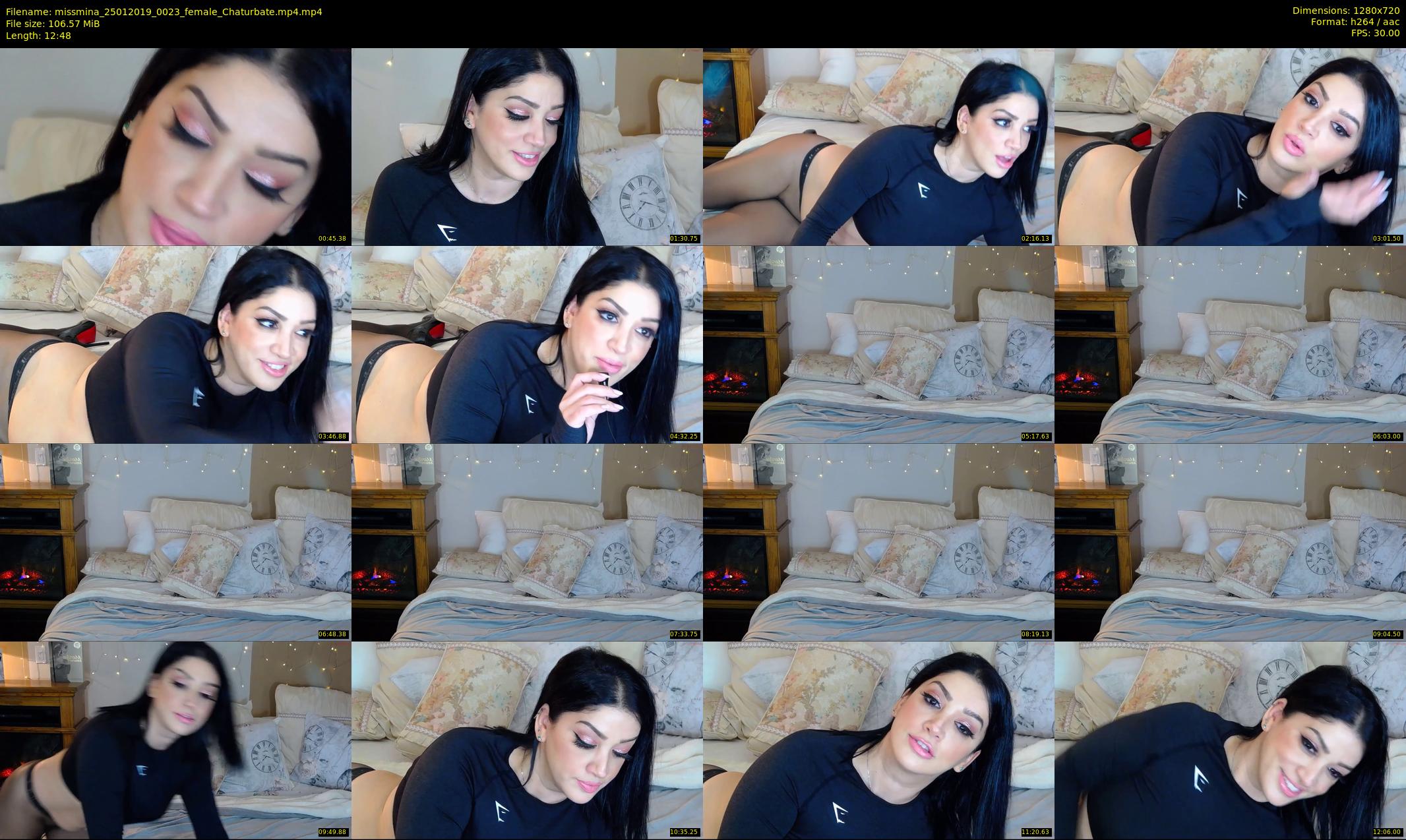 missmina — 13 minute Chaturbate female cam show recording, 720p, Jan 25, 2019