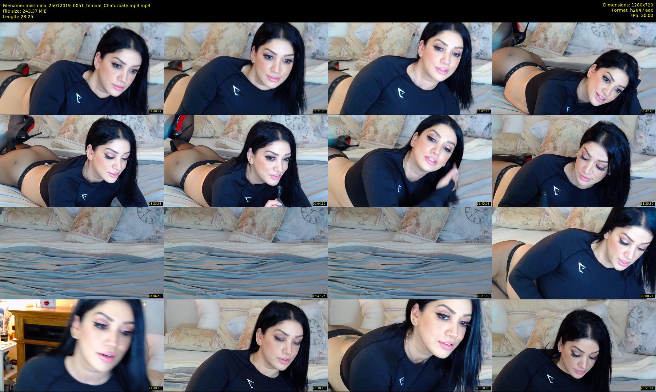 missmina — 29 minute Chaturbate female cam show recording, 720p, Jan 25, 2019
