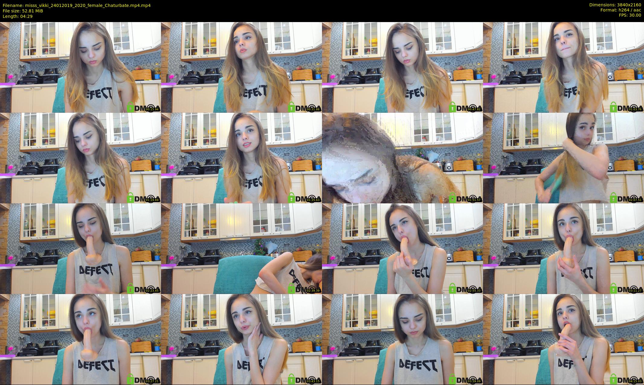 misss_vikki — 5 minute Chaturbate female cam show recording, 4K, Jan 24, 2019
