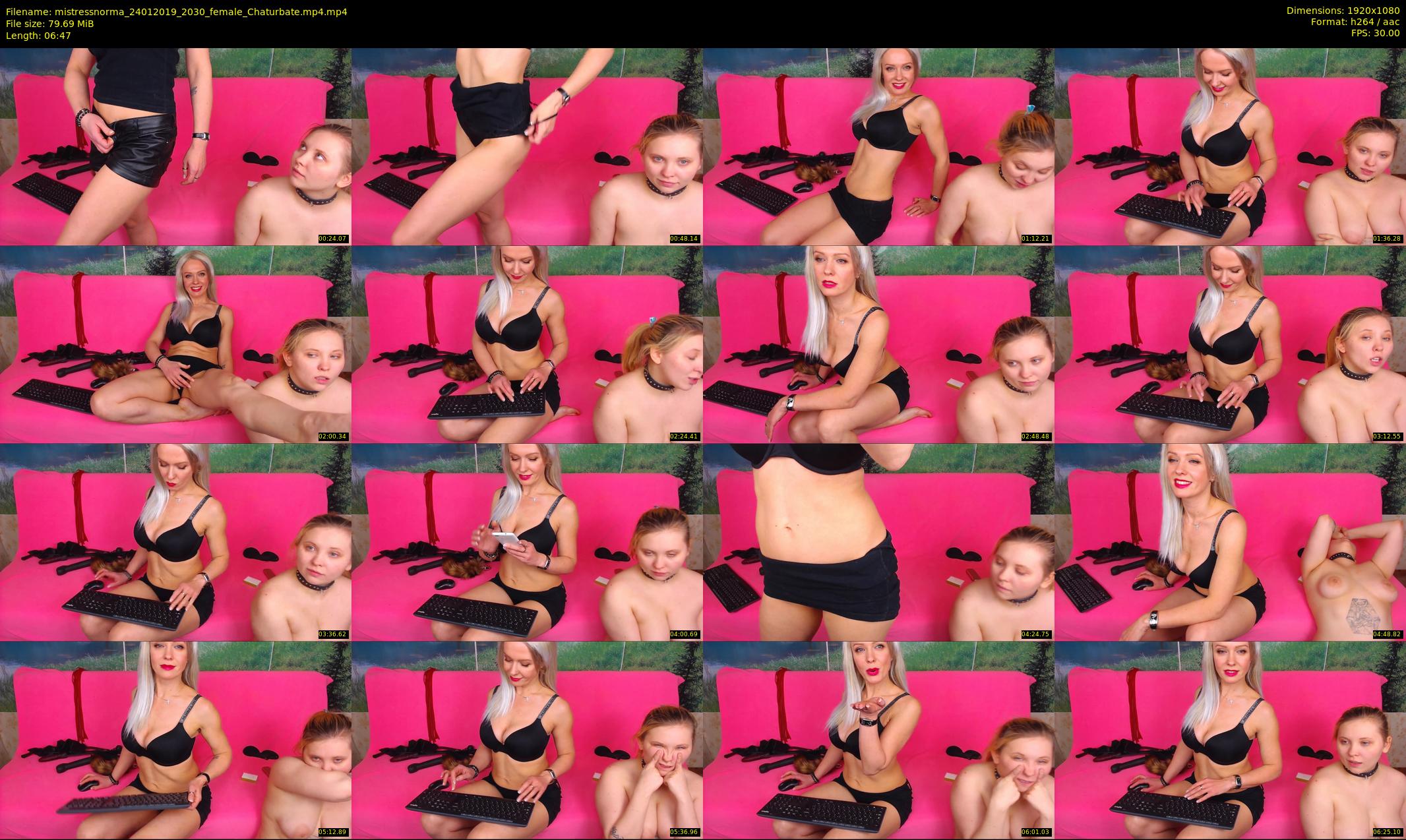 mistressnorma — 7 minute Chaturbate female cam show recording, 1080p, Jan 24, 2019