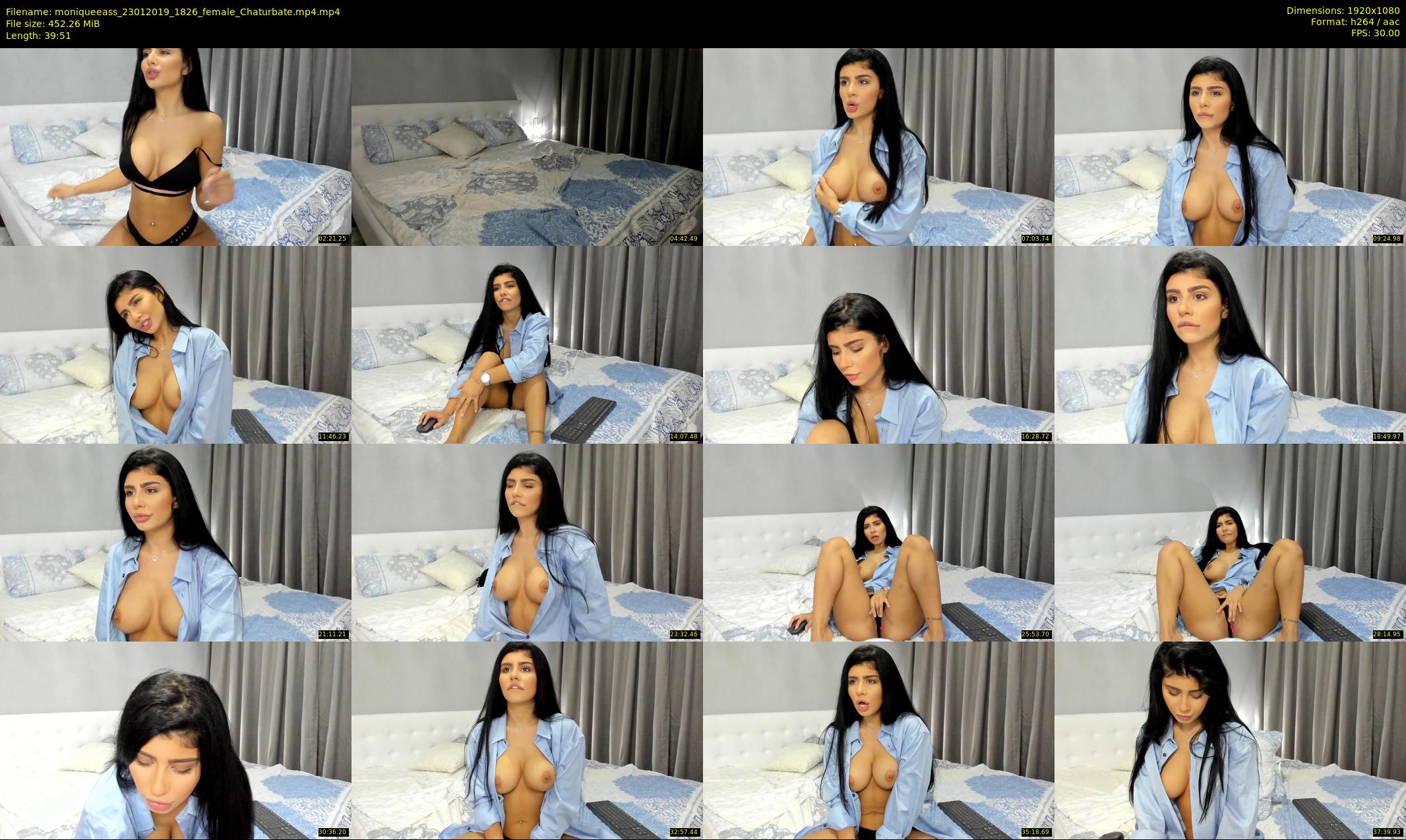 moniqueeass — 40 minute Chaturbate female cam show recording, 1080p, Jan 23, 2019