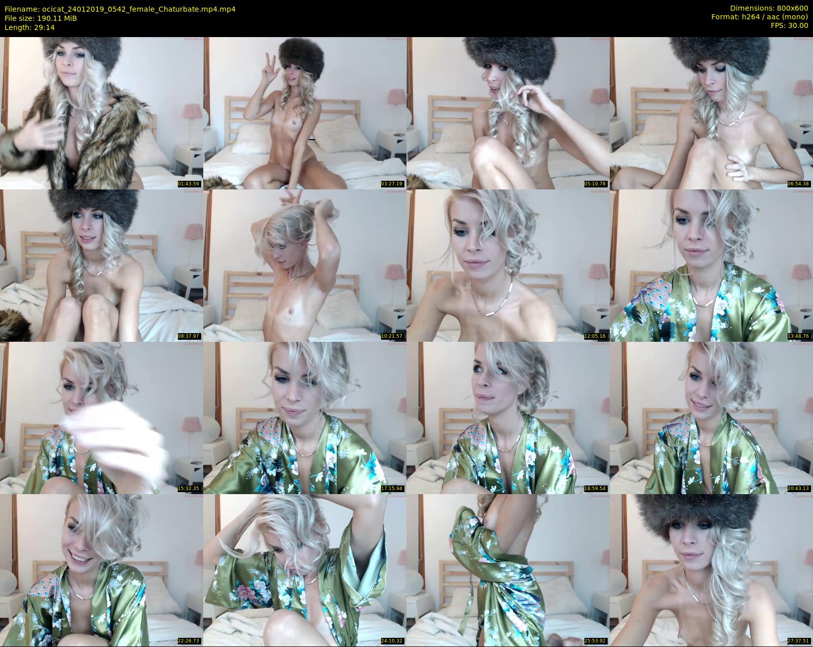 ocicat — 30 minute Chaturbate female cam show recording, 480p, Jan 24, 2019