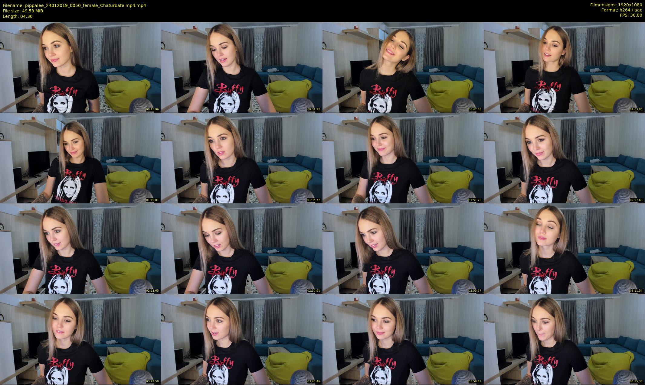 pippalee — 5 minute Chaturbate female cam show recording, 1080p, Jan 24, 2019