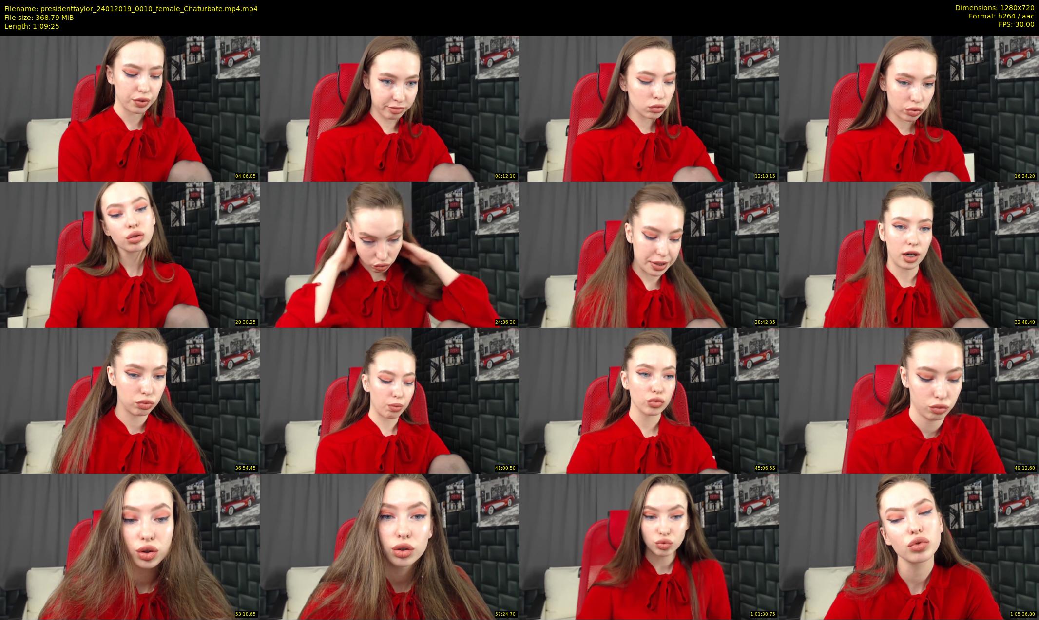 presidenttaylor — 70 minute Chaturbate female cam show recording, 720p, Jan 24, 2019