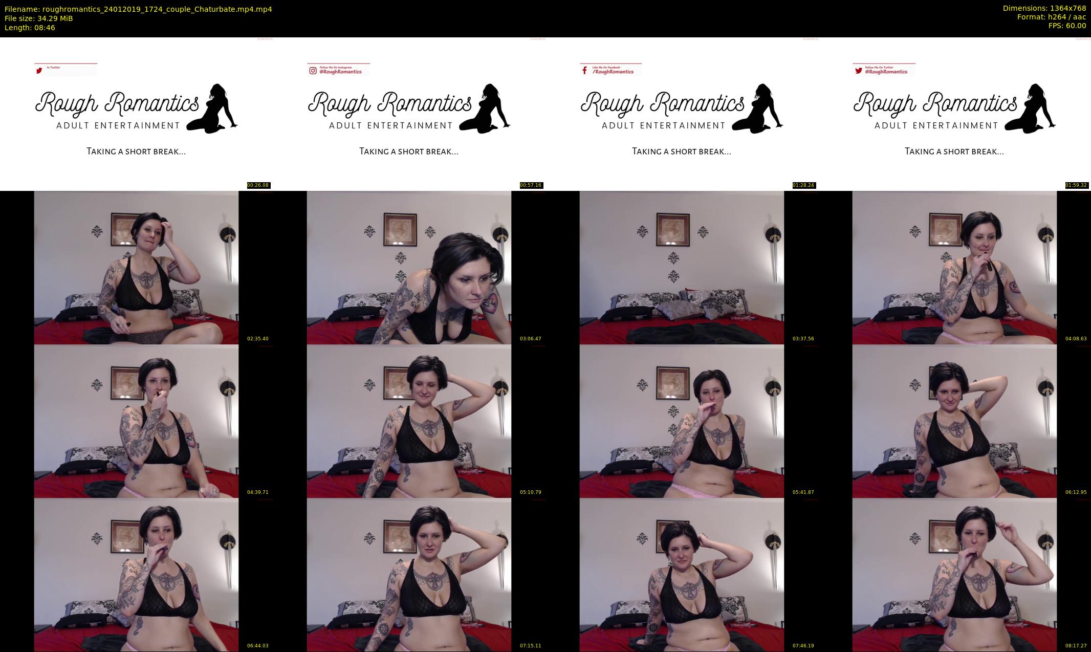 roughromantics — 9 minute Chaturbate couple cam show recording, 720p, Jan 24, 2019