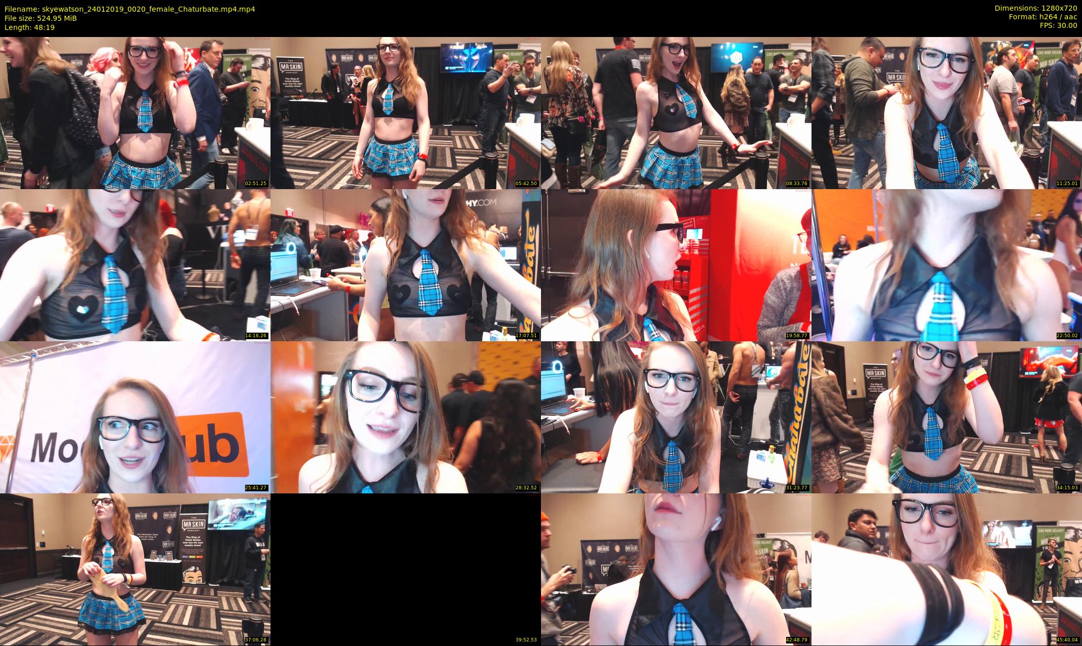 skyewatson — 49 minute Chaturbate female cam show recording, 720p, Jan 24, 2019